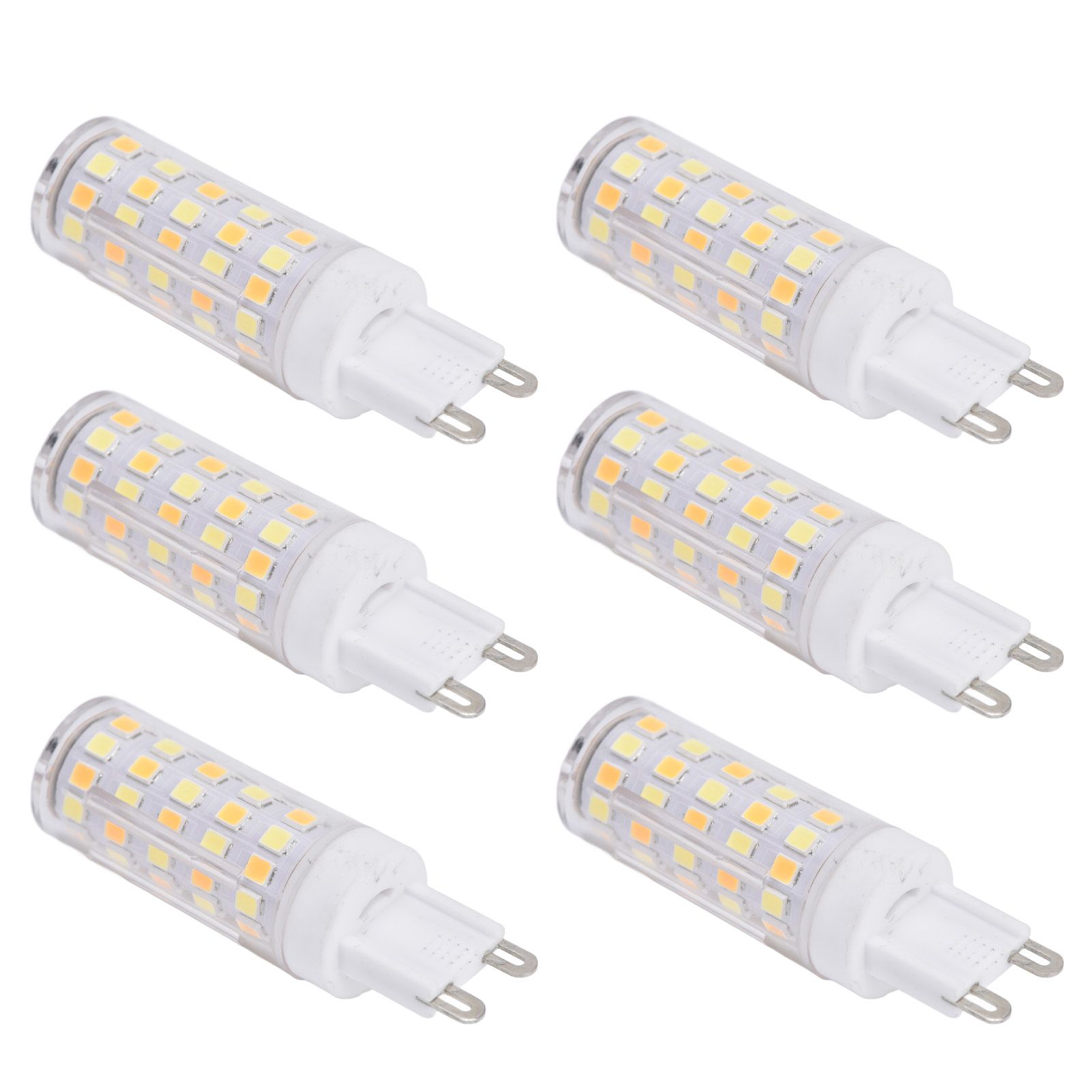 6PCS 66LED G9 Light Bulb 9W 85‑265V Small Ceiling Lamp Bulb 3 Light Color Wall Lamp Bulb for Home - Image 2