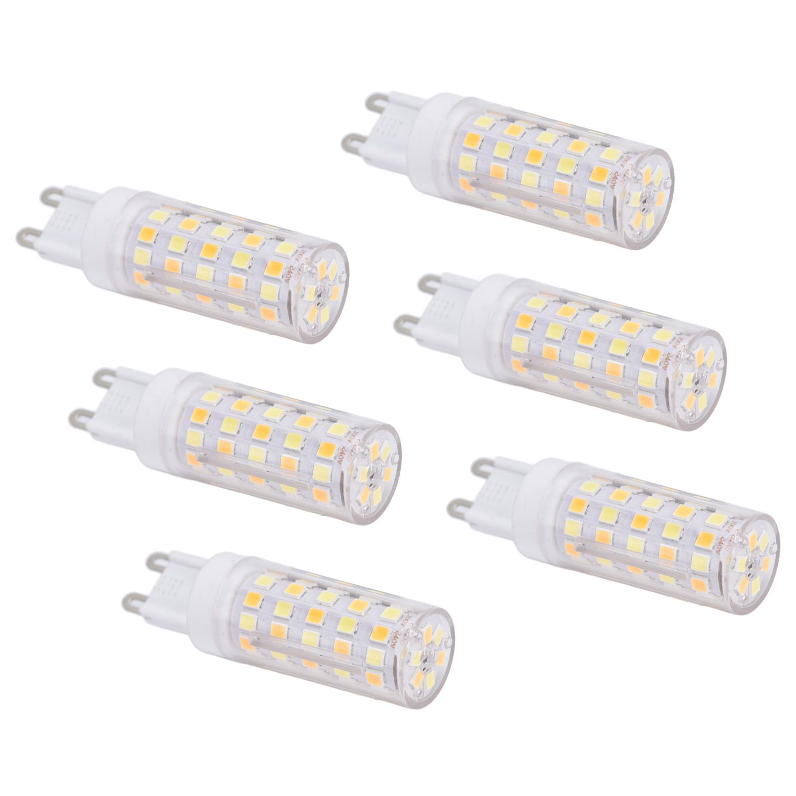 6PCS 66LED G9 Light Bulb 9W 85‑265V Small Ceiling Lamp Bulb 3 Light Color Wall Lamp Bulb for Home - Image 4