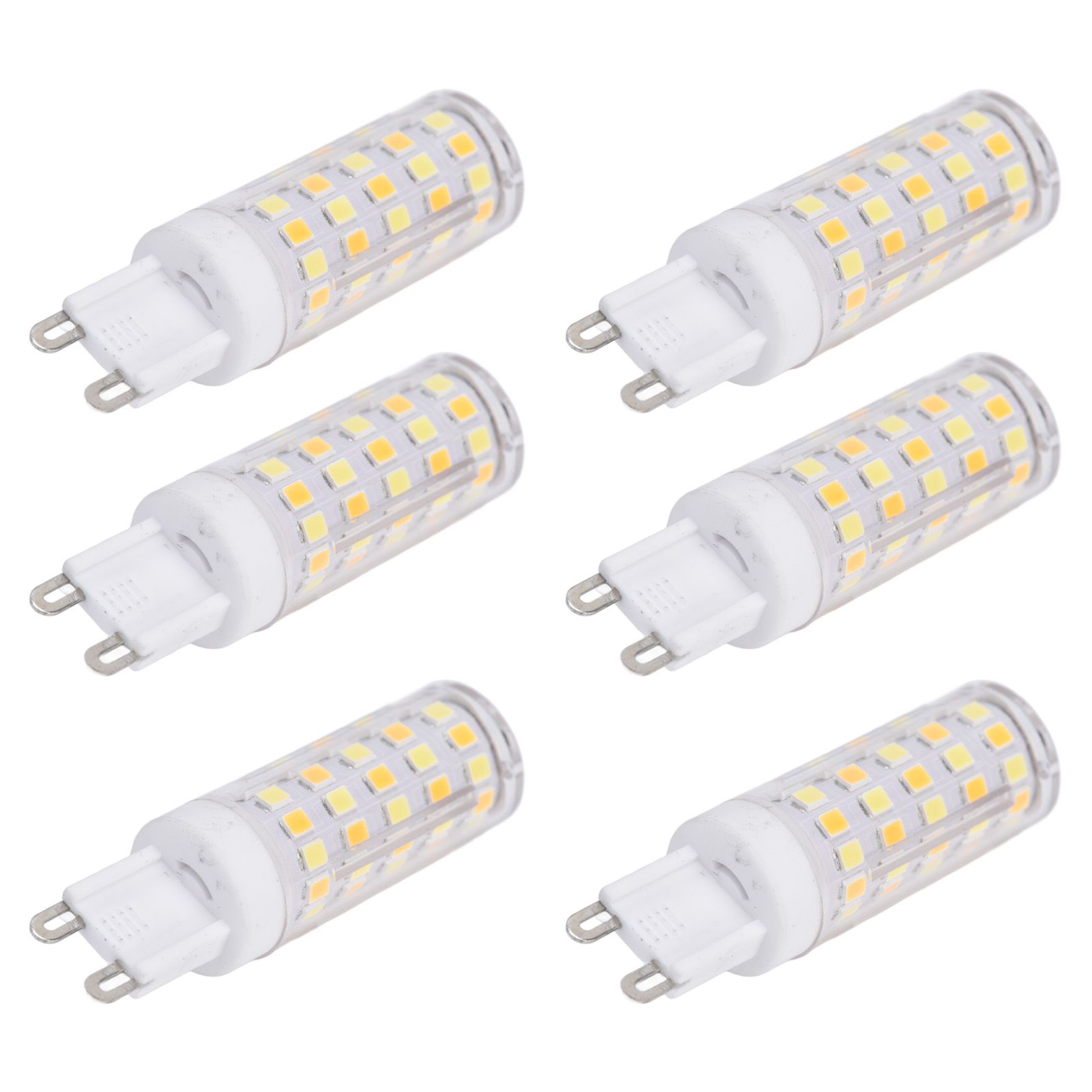 6PCS 66LED G9 Light Bulb 9W 85‑265V Small Ceiling Lamp Bulb 3 Light Color Wall Lamp Bulb for Home - Image 5