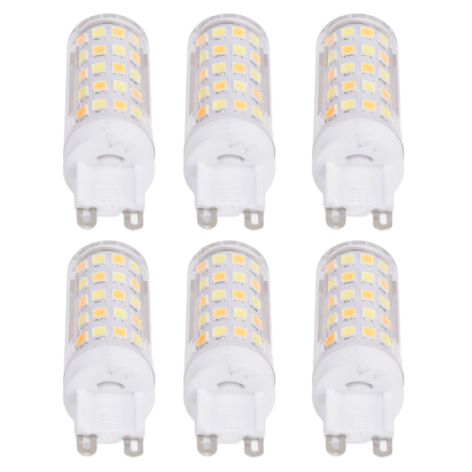 6PCS 66LED G9 Light Bulb 9W 85‑265V Small Ceiling Lamp Bulb 3 Light Color Wall Lamp Bulb for Home - Image 6