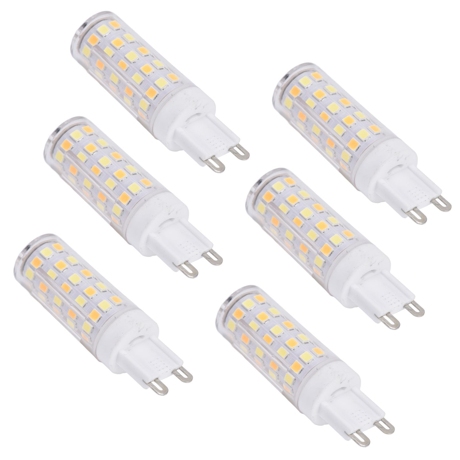6PCS 66LED G9 Light Bulb 9W 85‑265V Small Ceiling Lamp Bulb 3 Light Color Wall Lamp Bulb for Home - Image 7