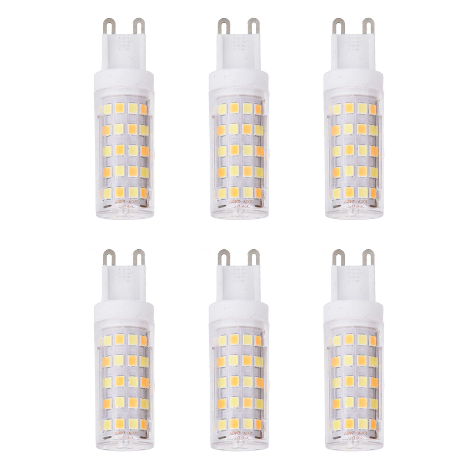 6PCS 66LED G9 Light Bulb 9W 85‑265V Small Ceiling Lamp Bulb 3 Light Color Wall Lamp Bulb for Home - Image 8