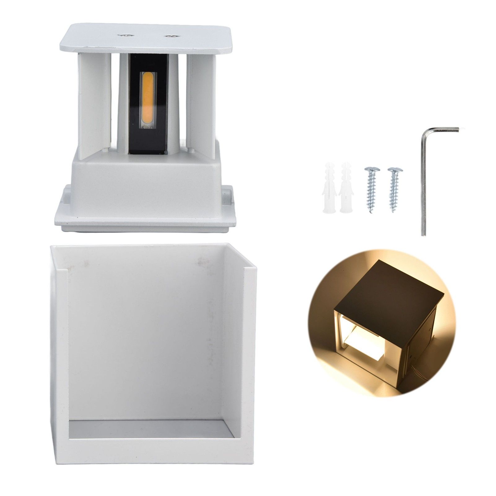 3.9in Wall Lamp Adjustable Light Angle Energy Saving Environmental Friendly LED Wall Lamp 85‑265V12W - Image 1
