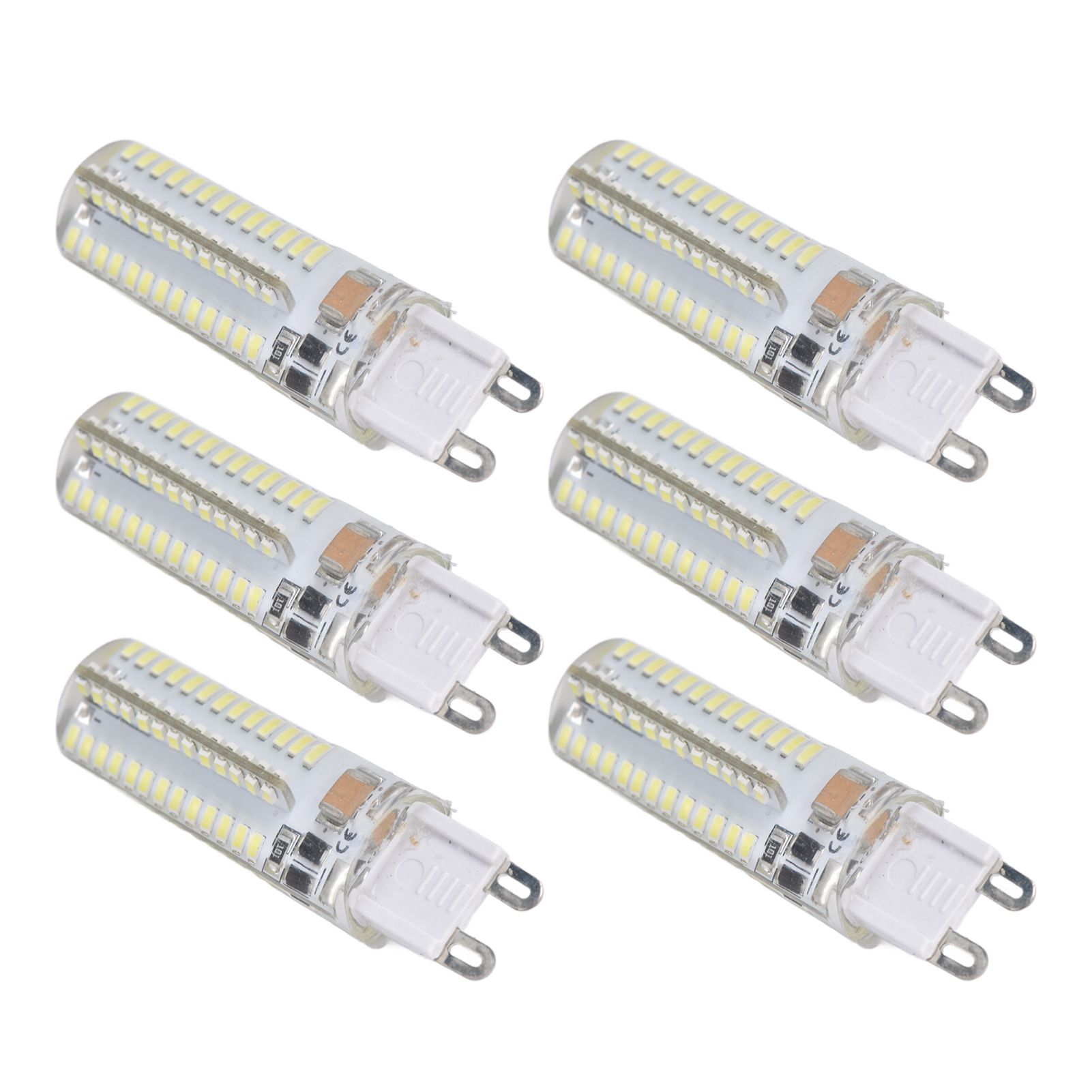 6Pcs G9 Silicone Bulbs 5W 104LED Light Bulb IP45 Waterproof for Home Chandelier Wall Lamp 220VWarm Light - Image 5