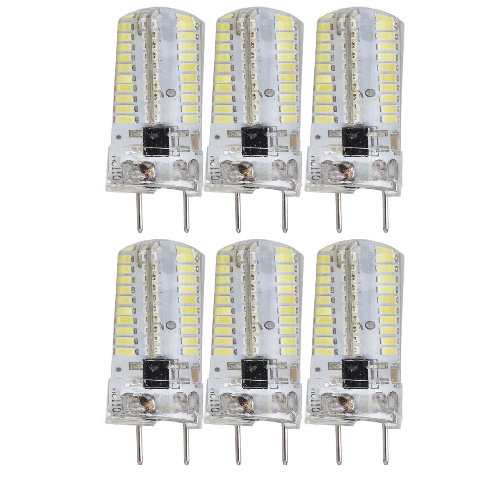 6Pcs G8 Small Bulbs 5W Small Bulb Light Source 80LED for CeilingLamp Wall Lamp Table Lamp 110VWarm Light - Image 1