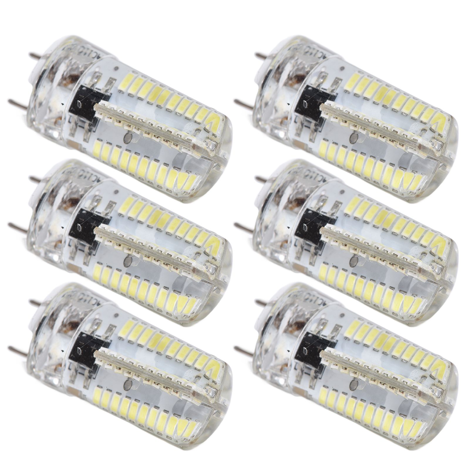 6Pcs G8 Small Bulbs 5W Small Bulb Light Source 80LED for CeilingLamp Wall Lamp Table Lamp 110VWarm Light - Image 4