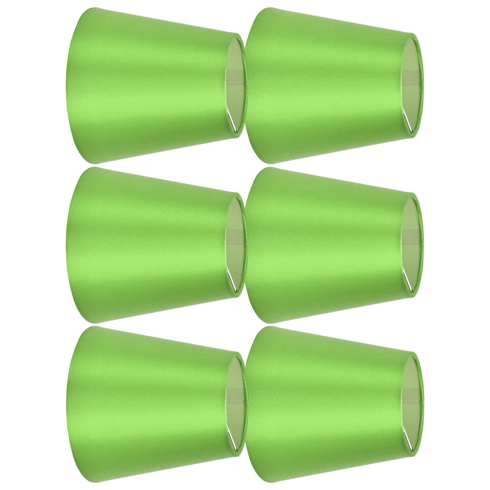 6PCS E14 Lamp Shade Fabric Lampshade Table Lamp Ceiling Lamp Shade for Bedroom Living RoomFluorescent Green PX157 - Image 2