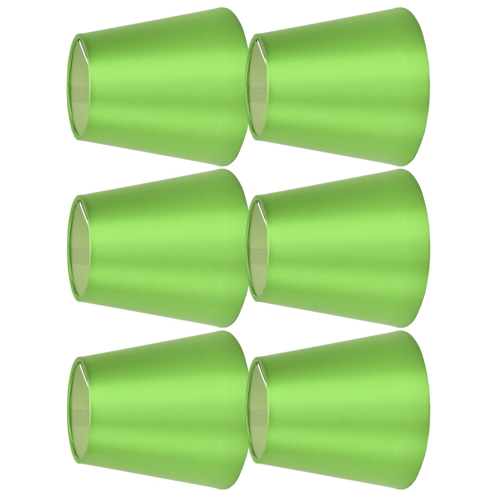 6PCS E14 Lamp Shade Fabric Lampshade Table Lamp Ceiling Lamp Shade for Bedroom Living RoomFluorescent Green PX157 - Image 3