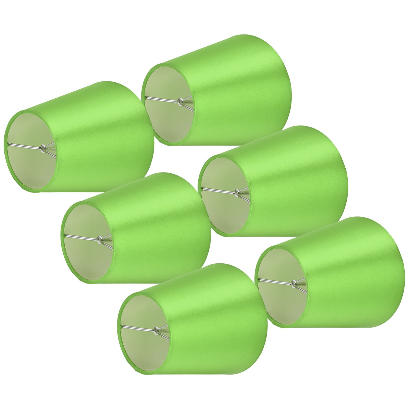 6PCS E14 Lamp Shade Fabric Lampshade Table Lamp Ceiling Lamp Shade for Bedroom Living RoomFluorescent Green PX157 - Image 8