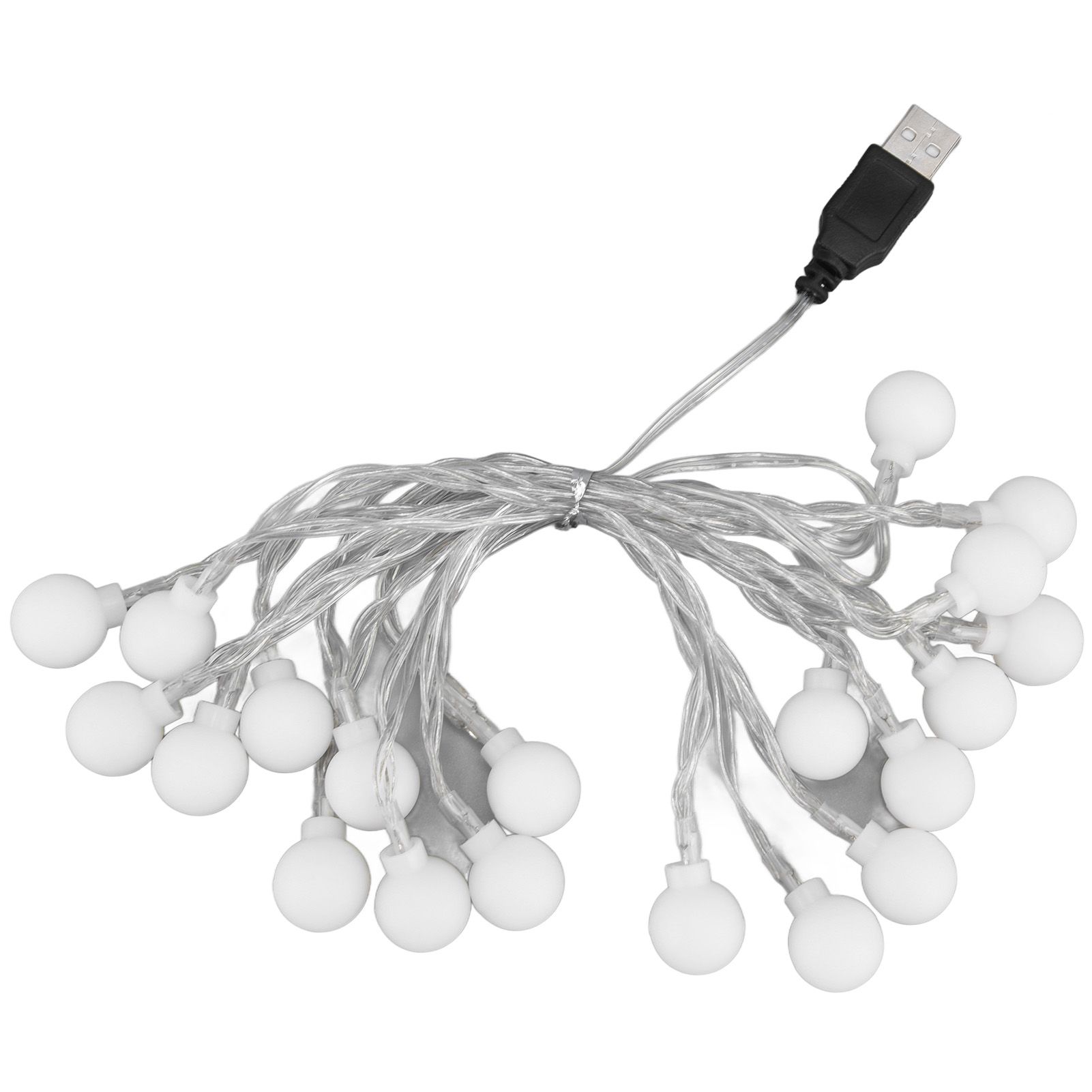 3 M 20LED String Lights LED Globe Outdoor Indoor String Lights for Girls Room Decoration Festive Birthday USB Power Supply - Image 3