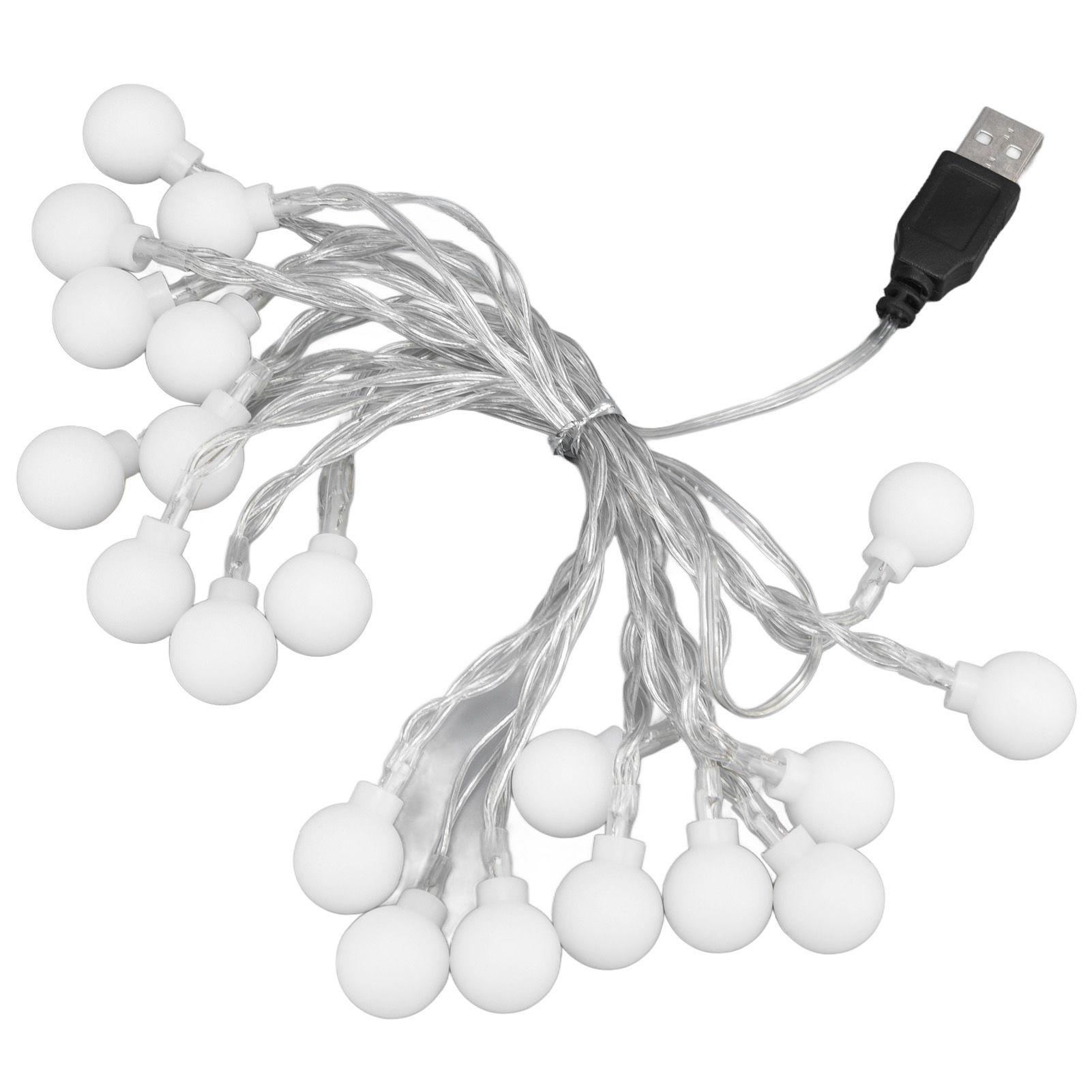 3 M 20LED String Lights LED Globe Outdoor Indoor String Lights for Girls Room Decoration Festive Birthday USB Power Supply - Image 4