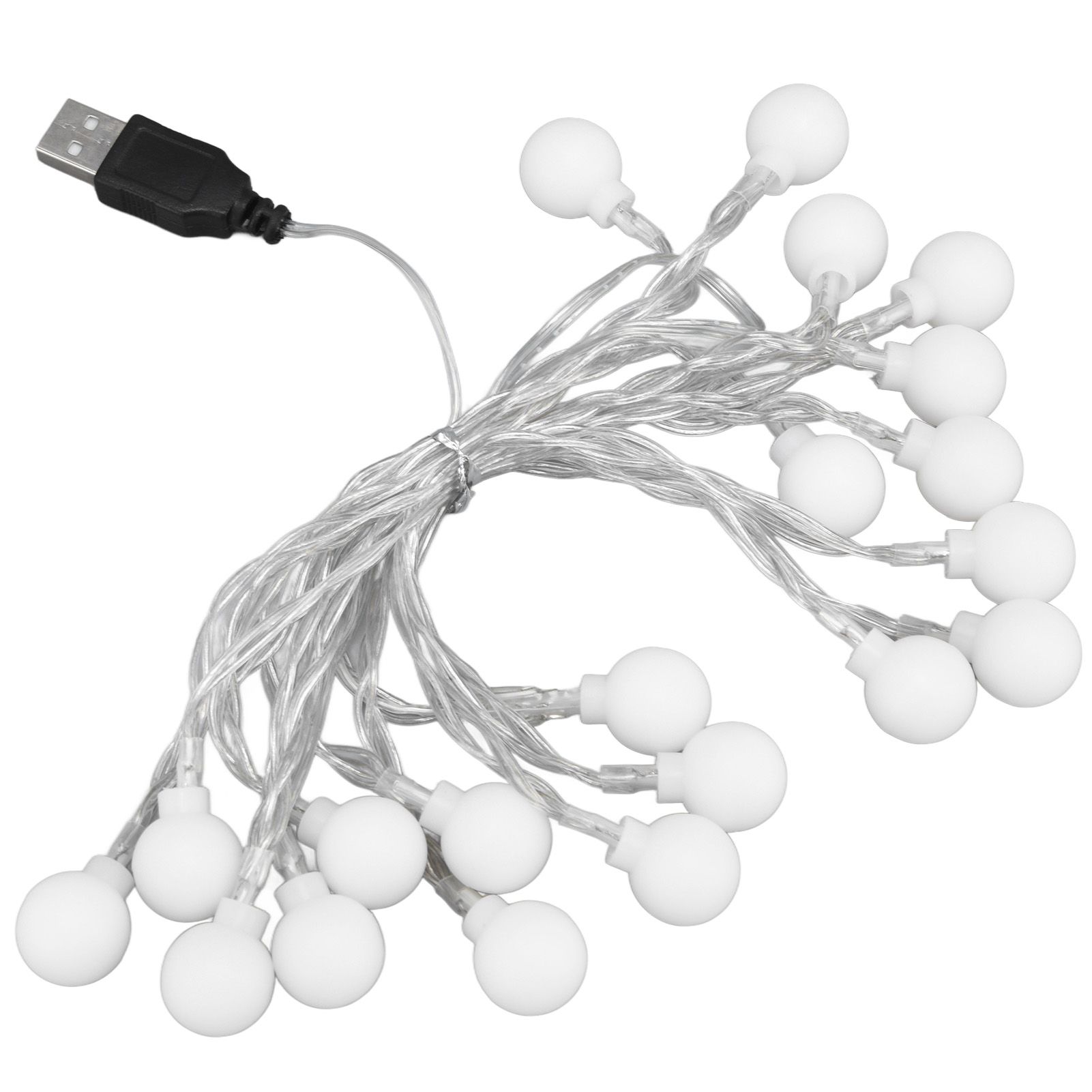 3 M 20LED String Lights LED Globe Outdoor Indoor String Lights for Girls Room Decoration Festive Birthday USB Power Supply - Image 5