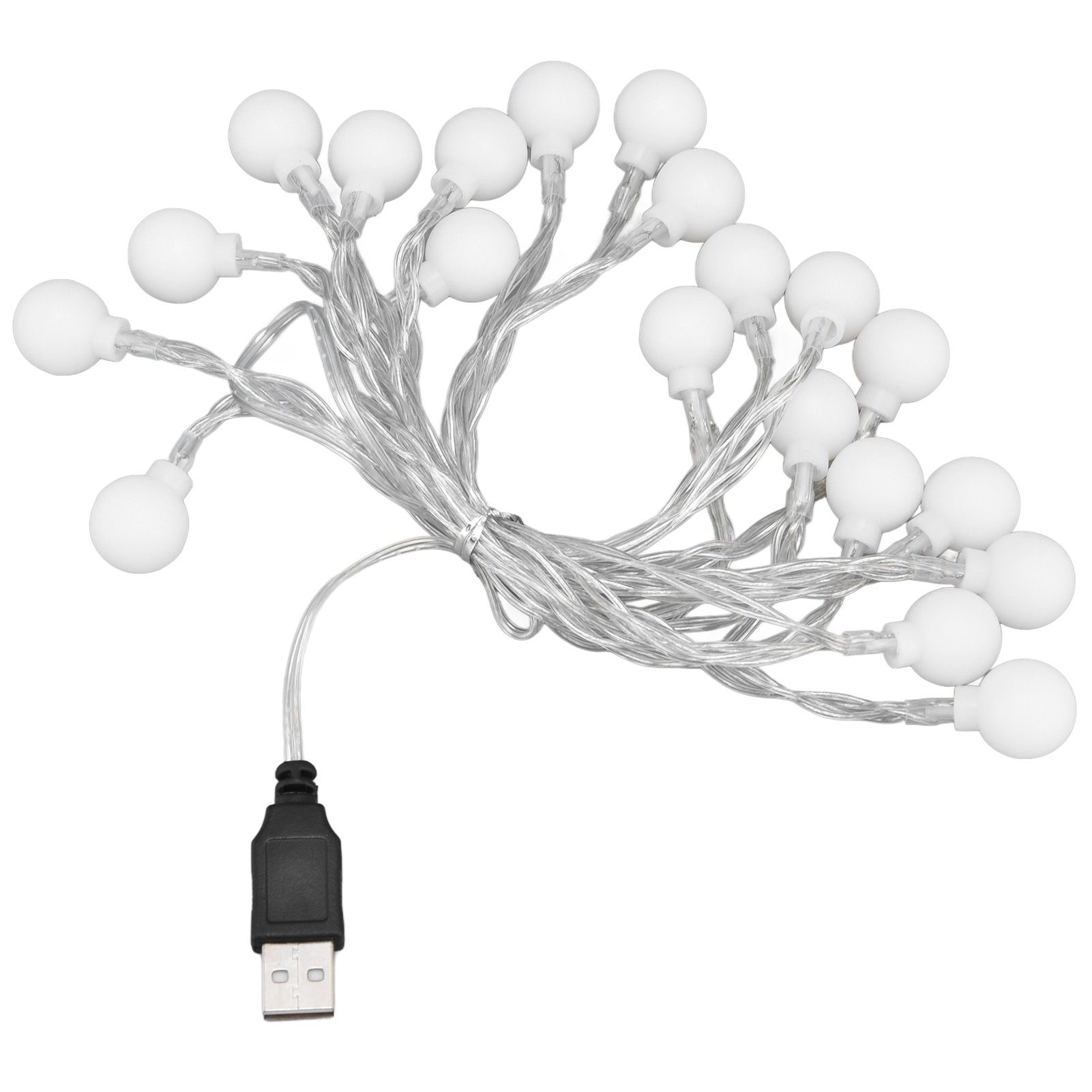 3 M 20LED String Lights LED Globe Outdoor Indoor String Lights for Girls Room Decoration Festive Birthday USB Power Supply - Image 6