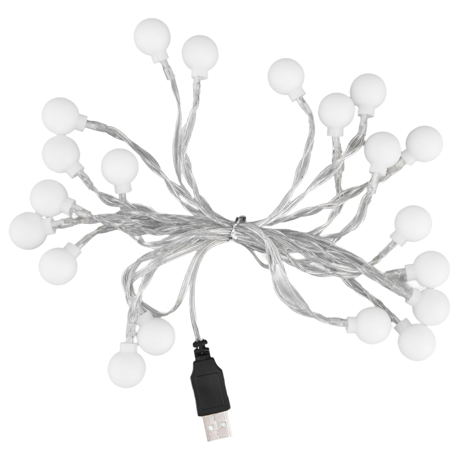 3 M 20LED String Lights LED Globe Outdoor Indoor String Lights for Girls Room Decoration Festive Birthday USB Power Supply - Image 7