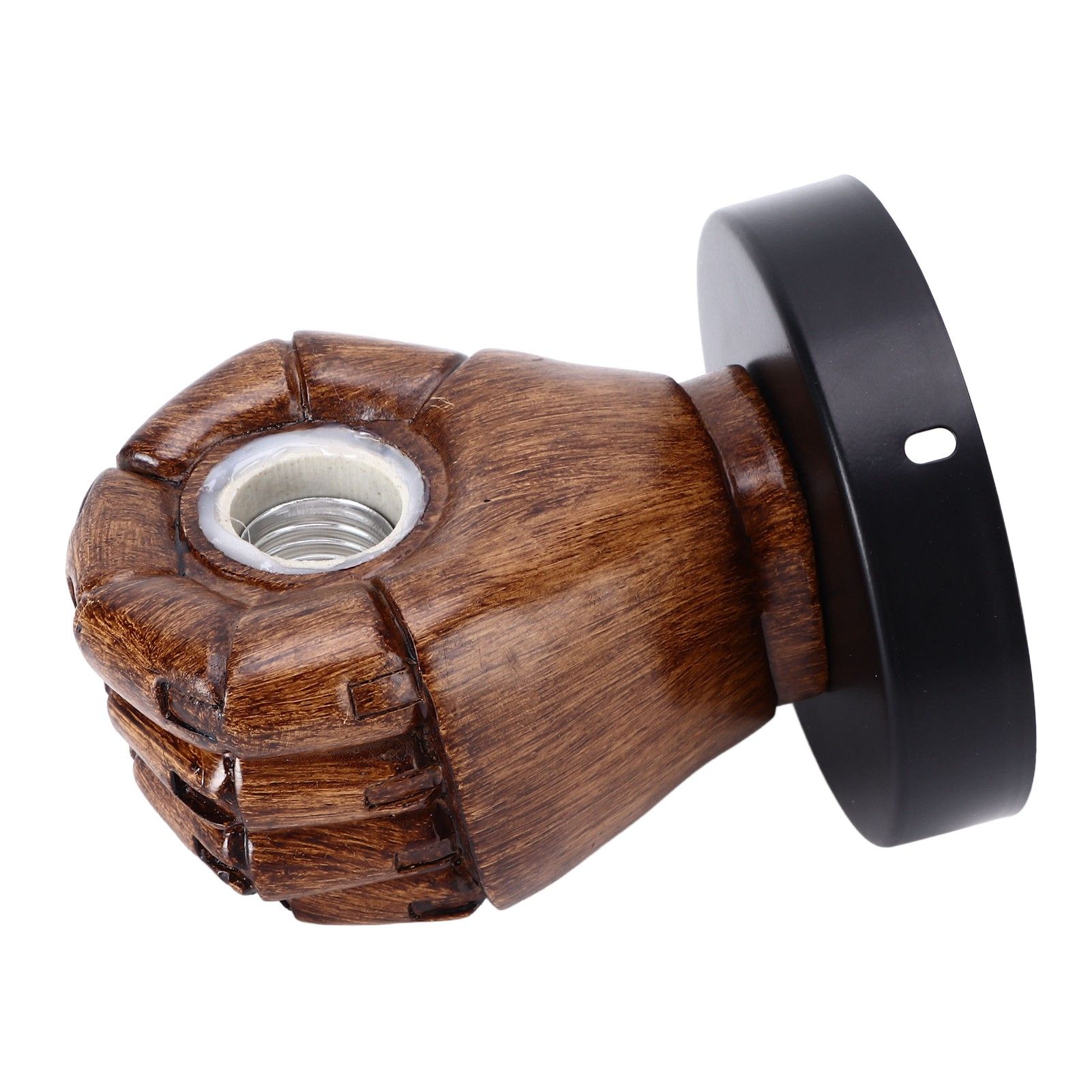 Wall Mounted Lamp Fist Shape Vintage Industrial Style Wall Sconce With Base Mount Connector for Bedroom Bar Cafe 220VLeft Hand - Image 2