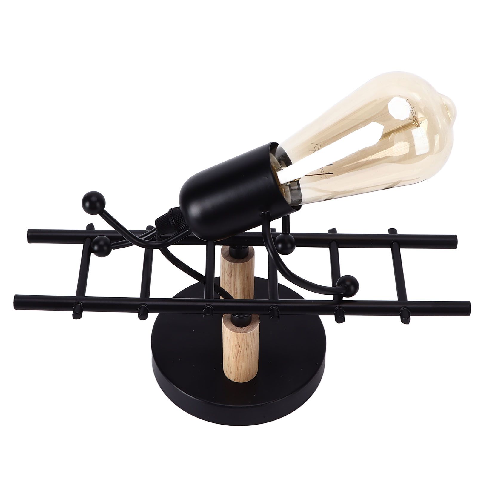 Wall Lamp Unique Design Exquisite Cute Beautiful Wall Decoration Light for Restaurants Bedrooms Cafes HotelsBlack - Image 3