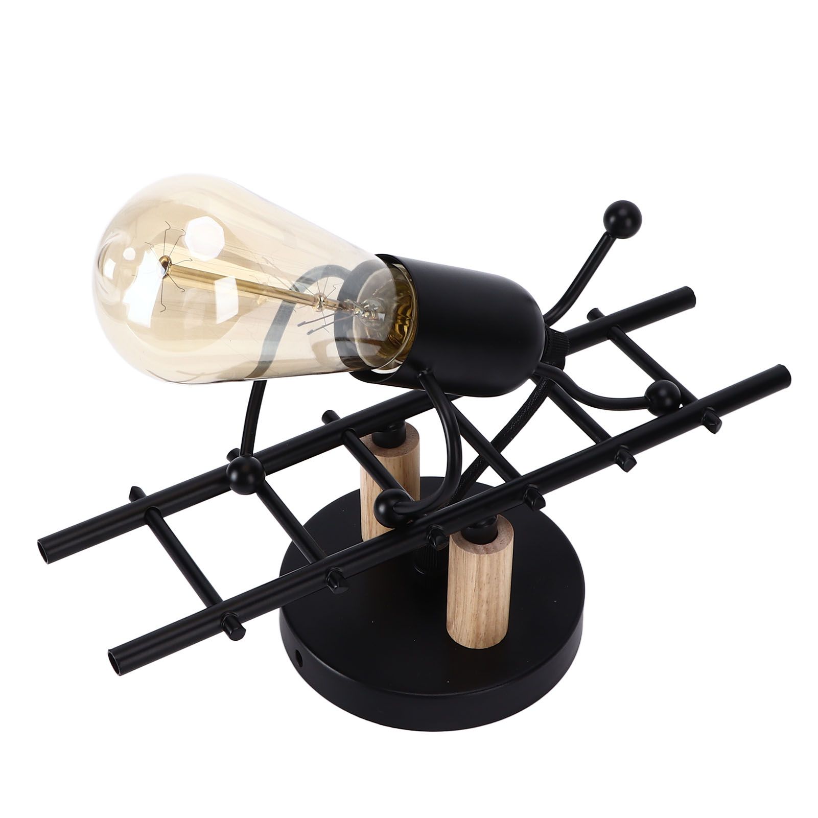 Wall Lamp Unique Design Exquisite Cute Beautiful Wall Decoration Light for Restaurants Bedrooms Cafes HotelsBlack - Image 5