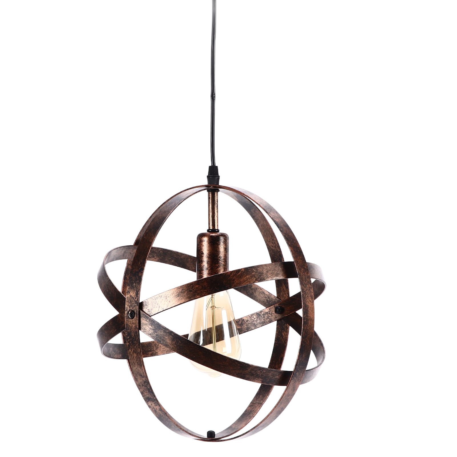 Ball Earth Chandelier Retro American Industry Warm Romantic Stable Firm Wall Lamp for Coffee Shop Store - Image 6