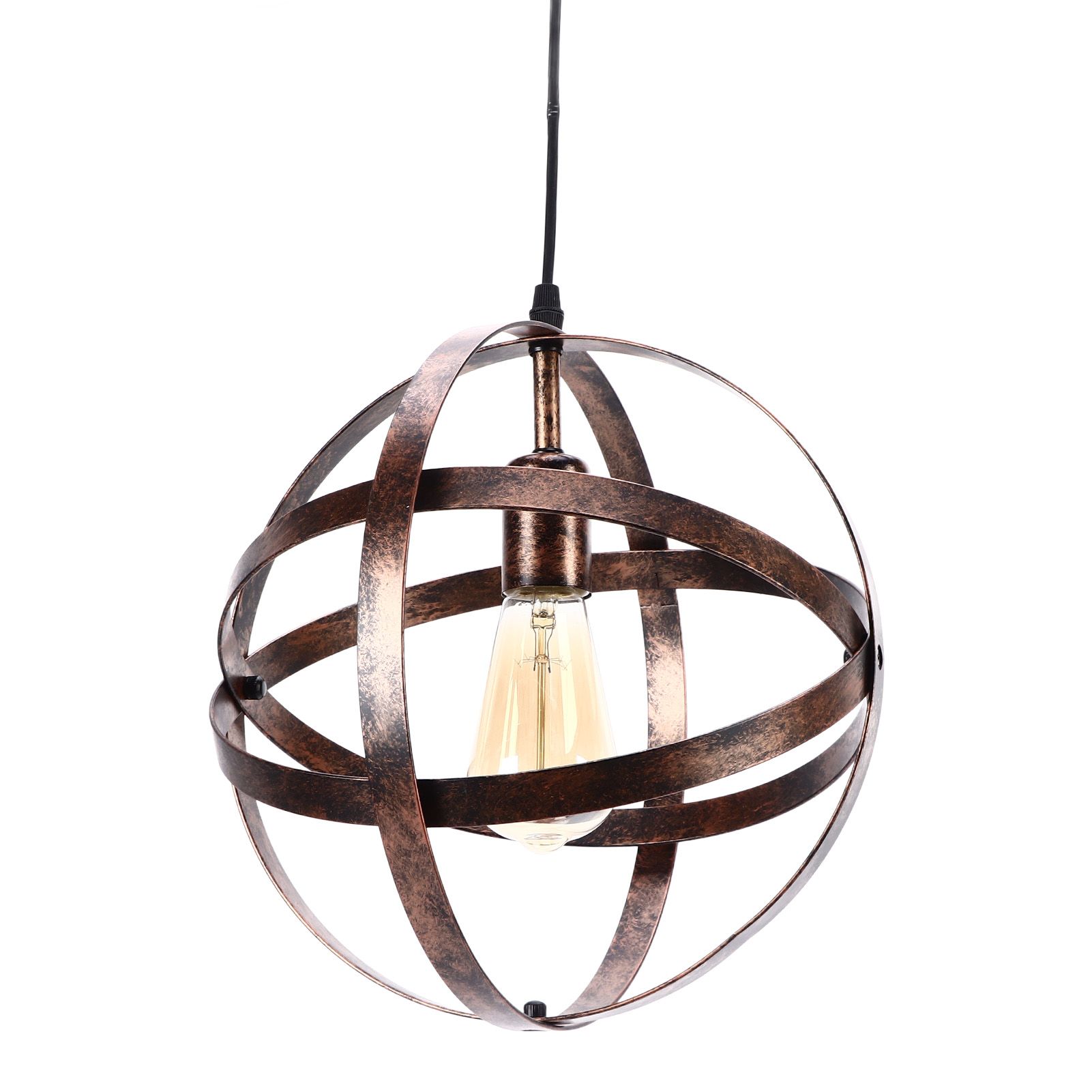 Ball Earth Chandelier Retro American Industry Warm Romantic Stable Firm Wall Lamp for Coffee Shop Store - Image 7