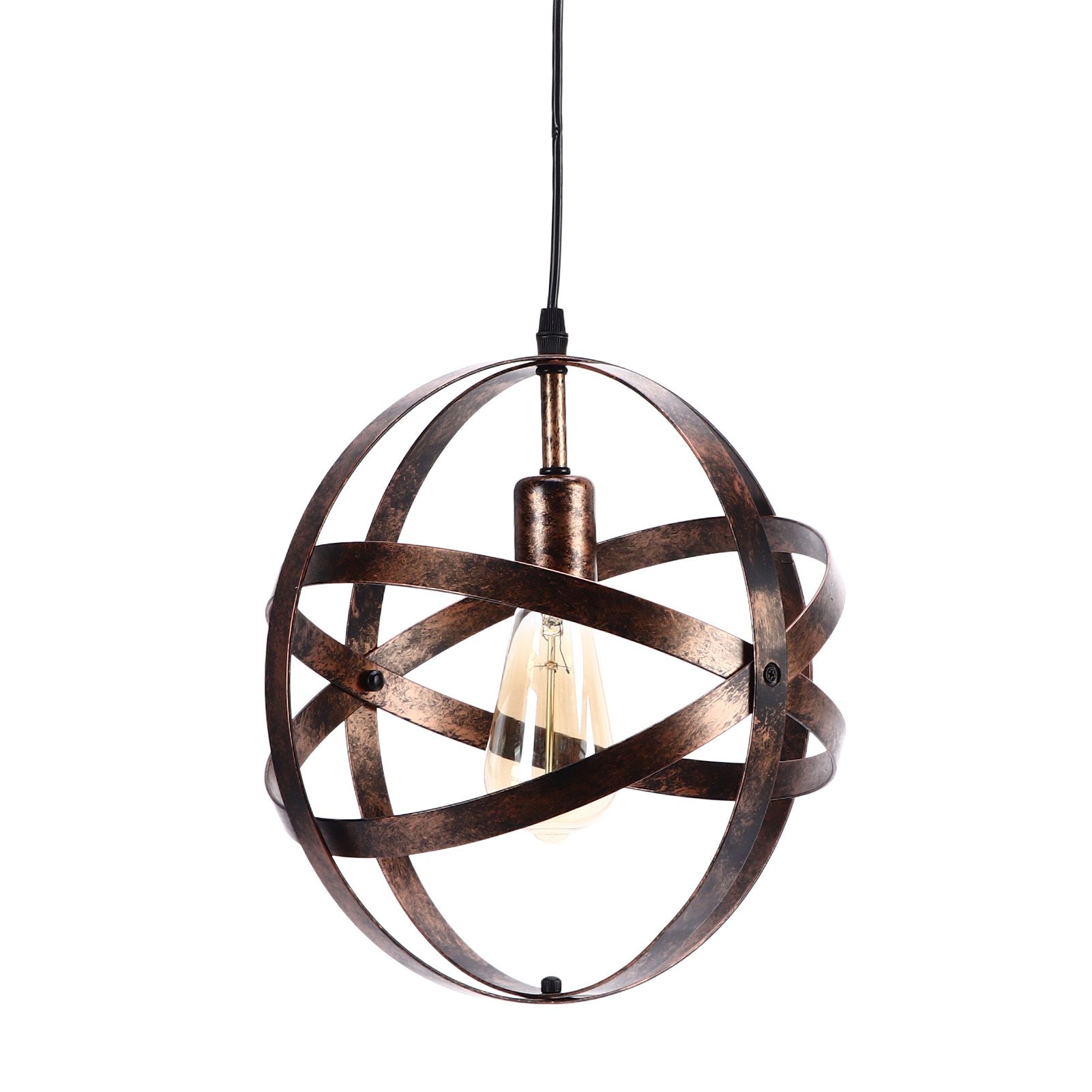 Ball Earth Chandelier Retro American Industry Warm Romantic Stable Firm Wall Lamp for Coffee Shop Store - Image 8