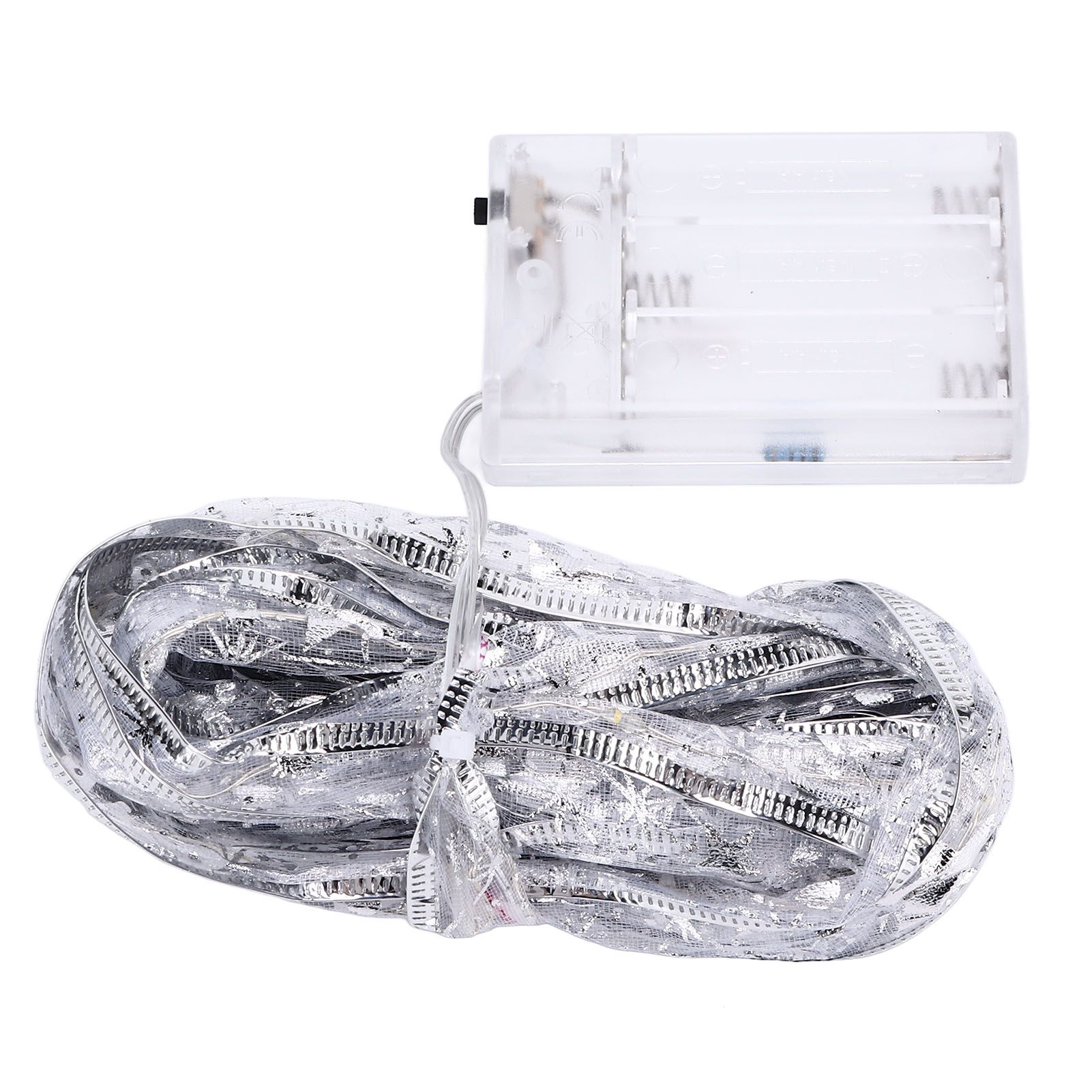 13.12ft LED Christmas Ribbon Light Waterproof Christmas Tree Decorative Light Silver Light RibbonColorful Light - Image 5