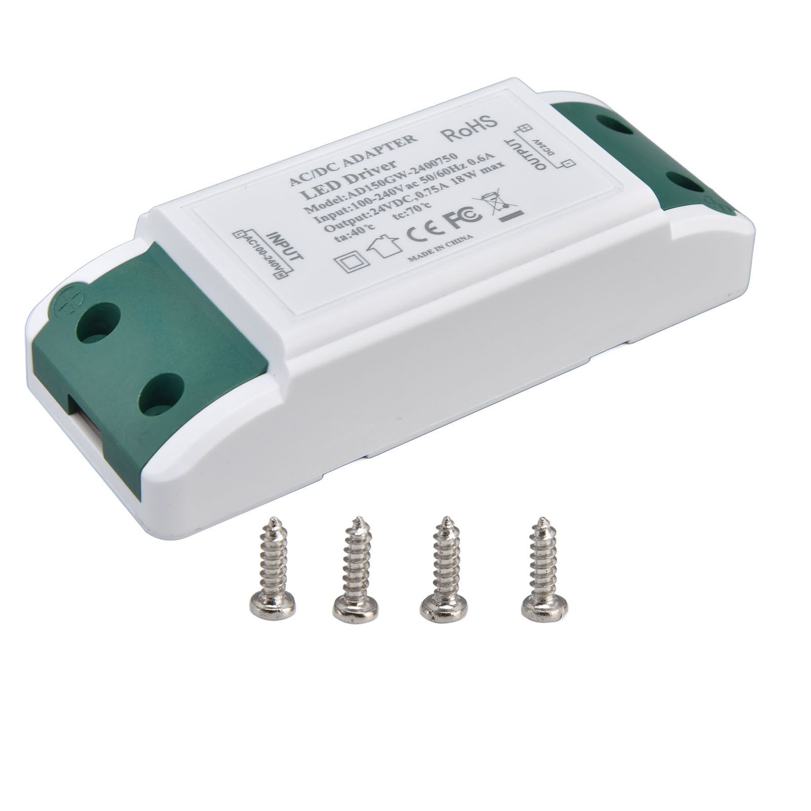 LED Driver 24V DC 0.75A 18W Quiet Operation Constant Current 24V Transformer for LED Strip Lights AC100‑240V - Image 2