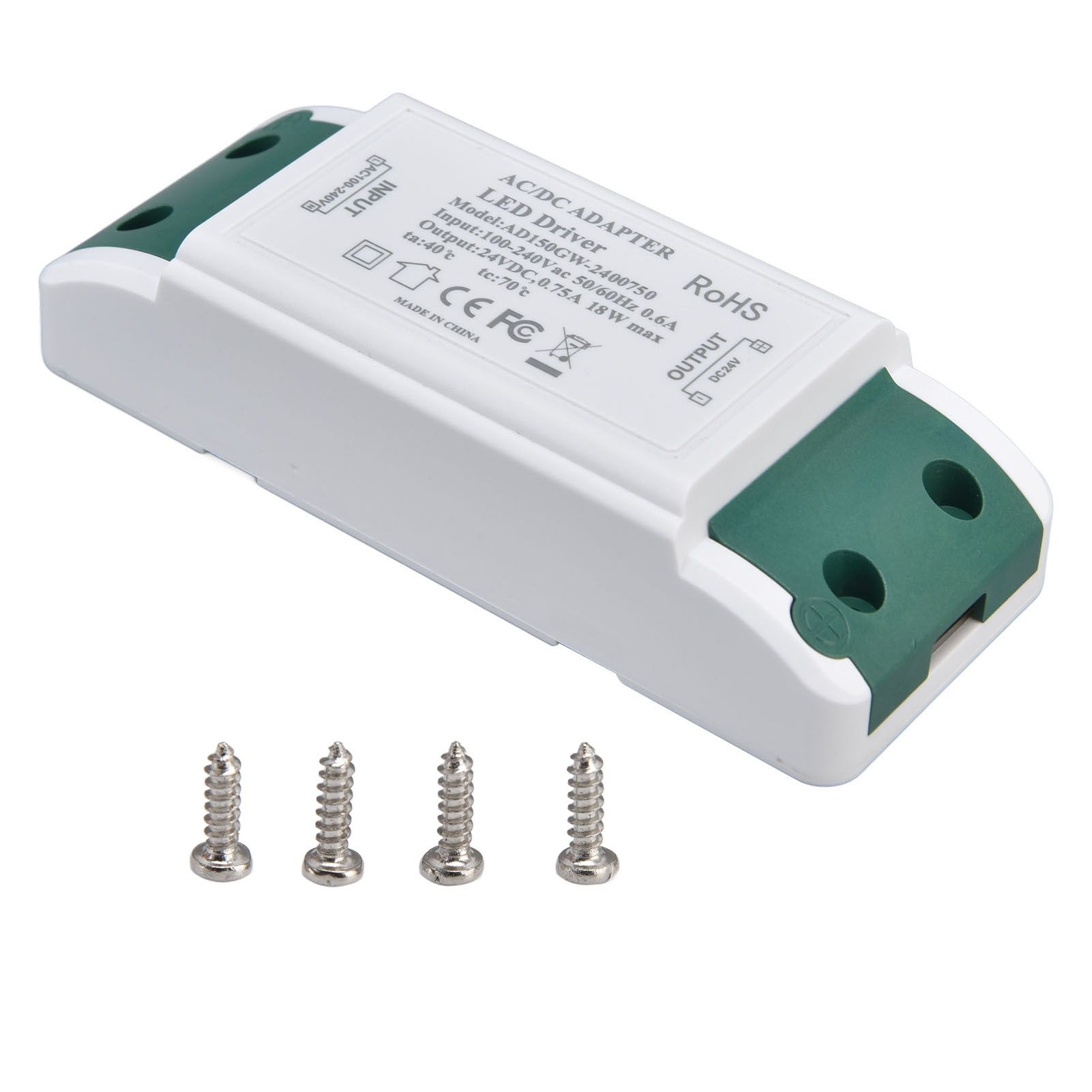 LED Driver 24V DC 0.75A 18W Quiet Operation Constant Current 24V Transformer for LED Strip Lights AC100‑240V - Image 3