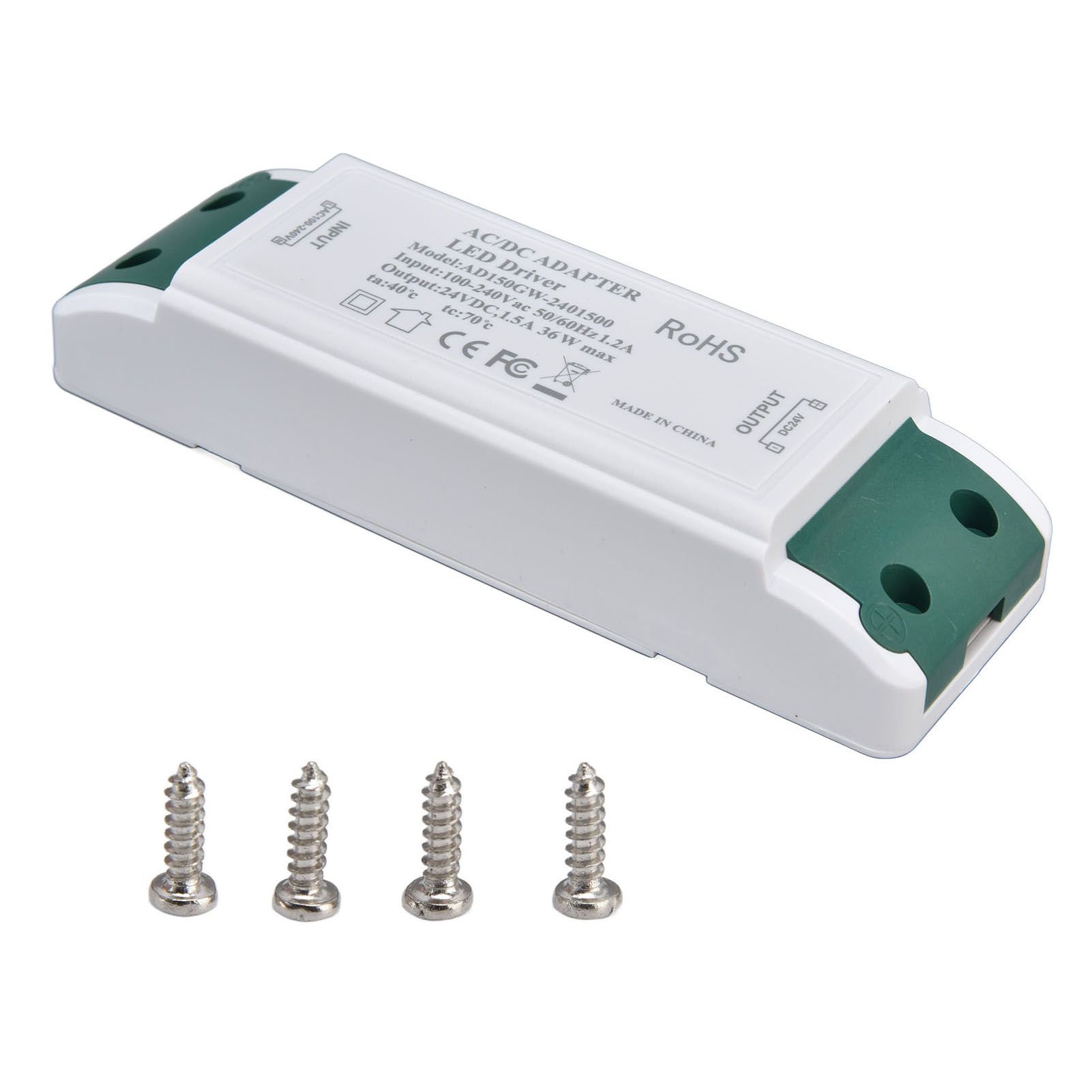 LED Driver 24V DC 1.5A 36W LED Power Supply Constant Current 24V Transformer AC100‑240V - Image 3