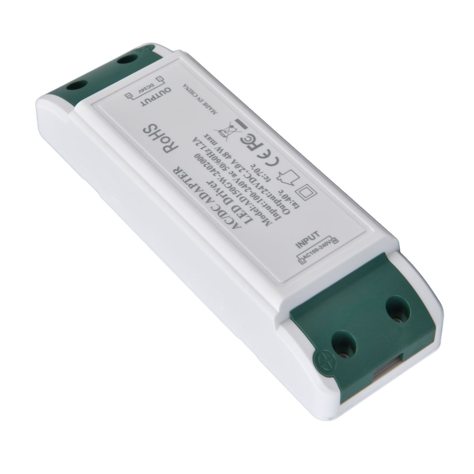 LED Transformer 24V DC 2A 48W Constant Current LED Power Supply Driver for Home and Office AC100‑240V - Image 2