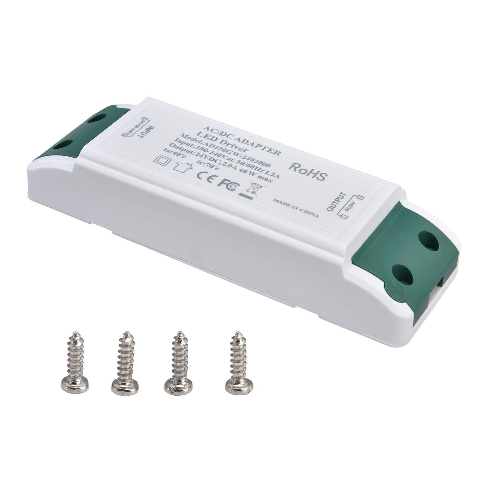 LED Transformer 24V DC 2A 48W Constant Current LED Power Supply Driver for Home and Office AC100‑240V - Image 4