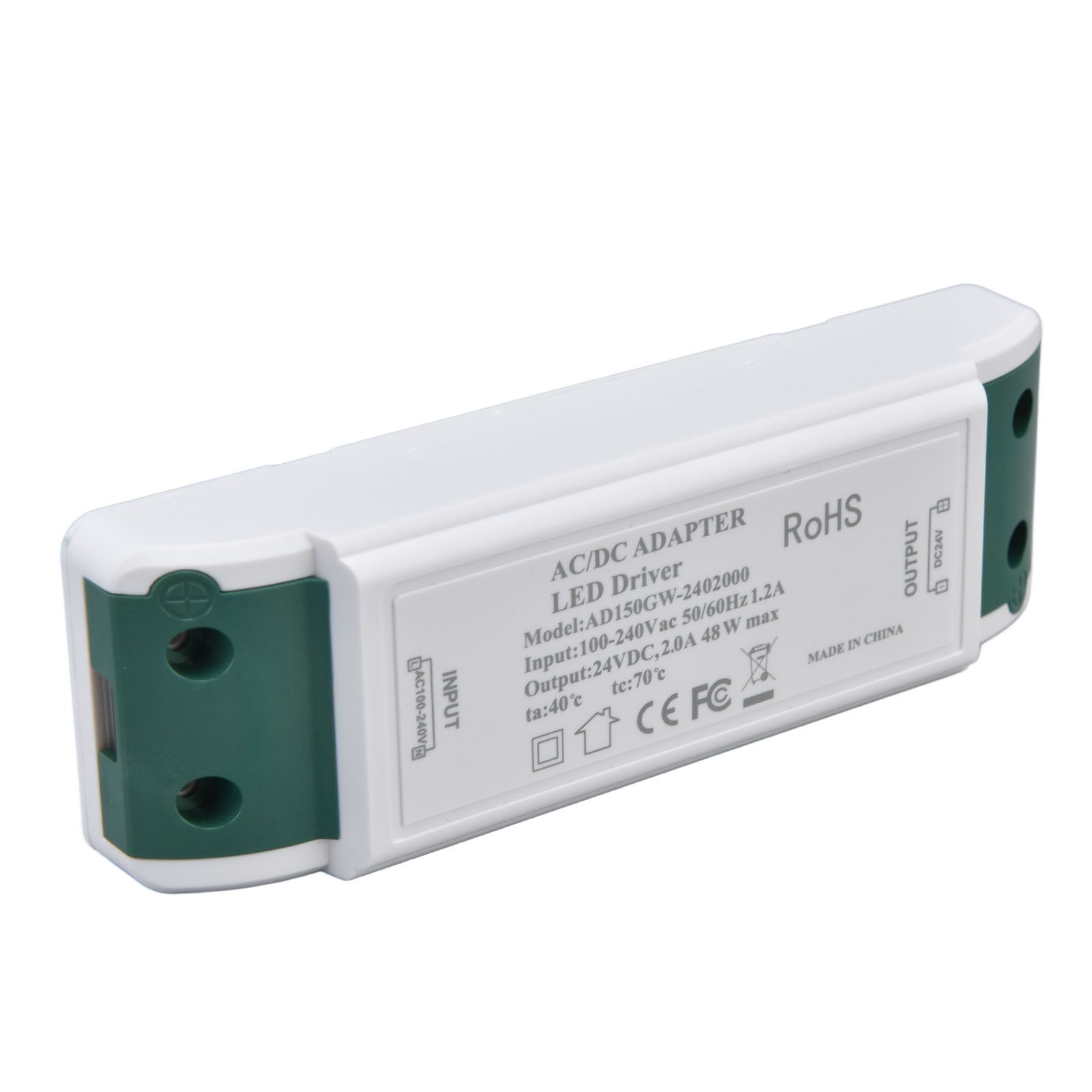 LED Transformer 24V DC 2A 48W Constant Current LED Power Supply Driver for Home and Office AC100‑240V - Image 6