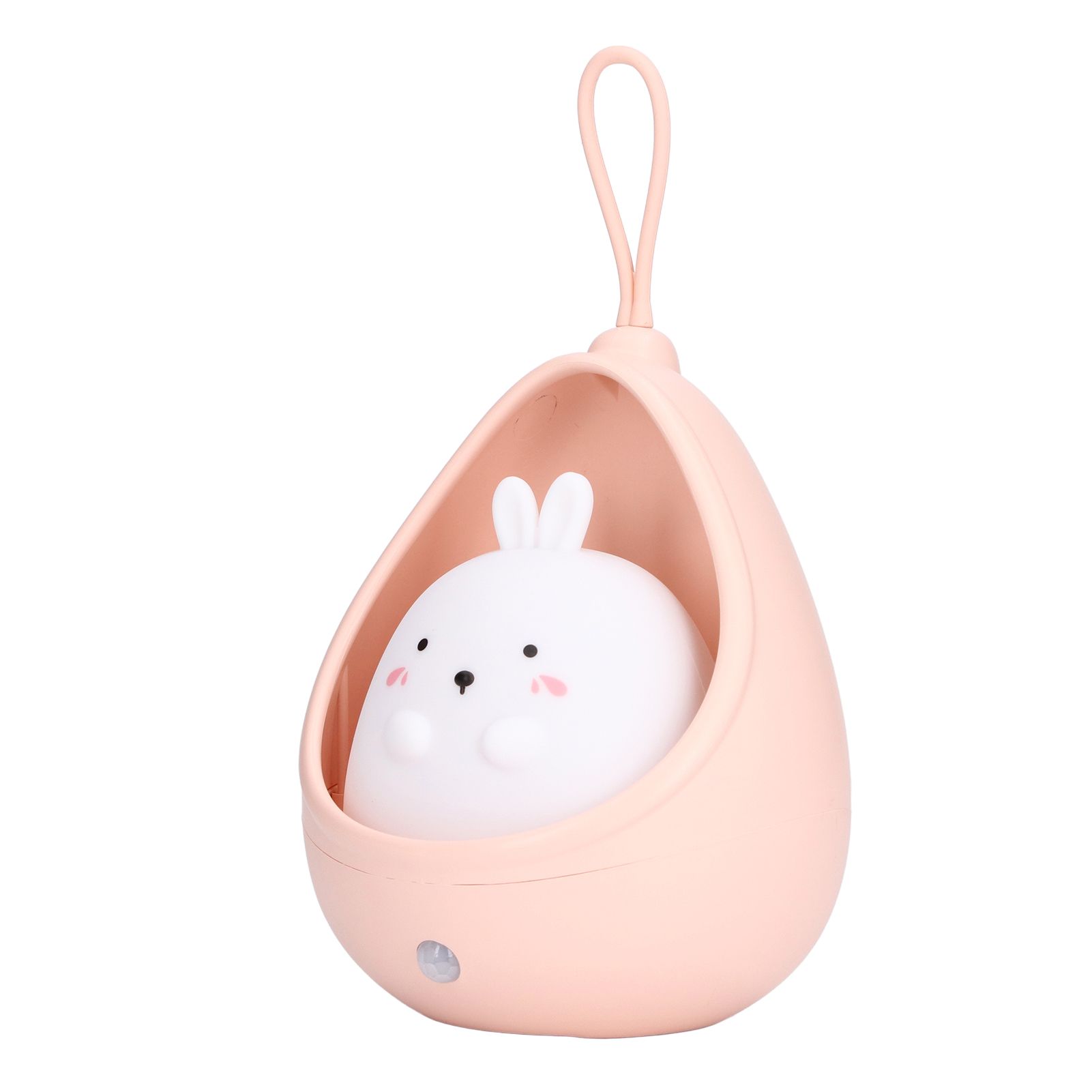 Night Light White Bunny Shape LED Kids Induction Night Lamp with USB Cable for Children's Room Bedroom - Image 2