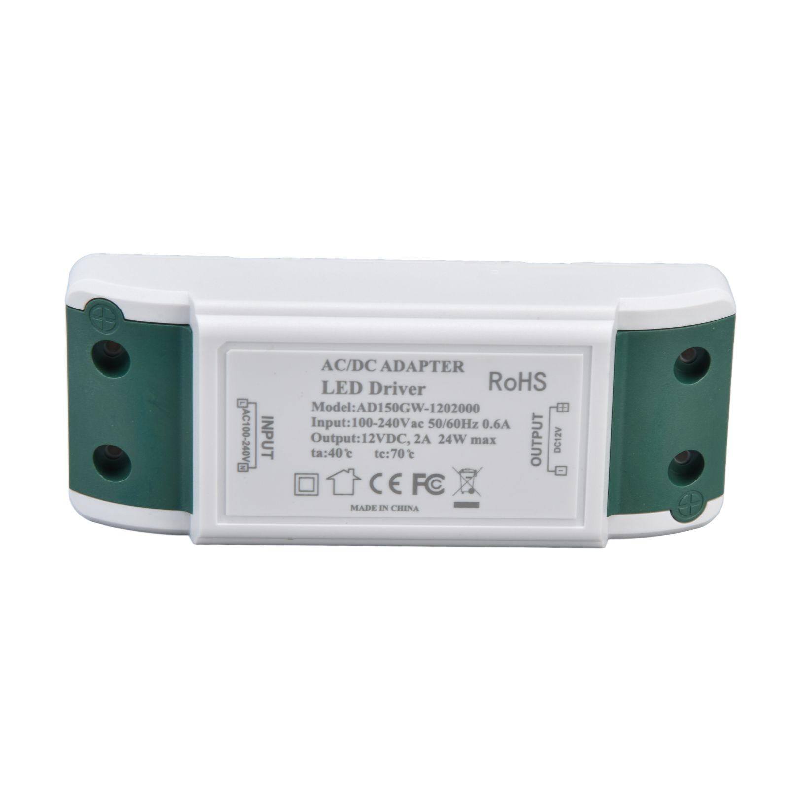 LED Driver 12V DC 24W 2A LED Power Transformer for LED Strip Light and Cabinet Light AC100‑240V - Image 3