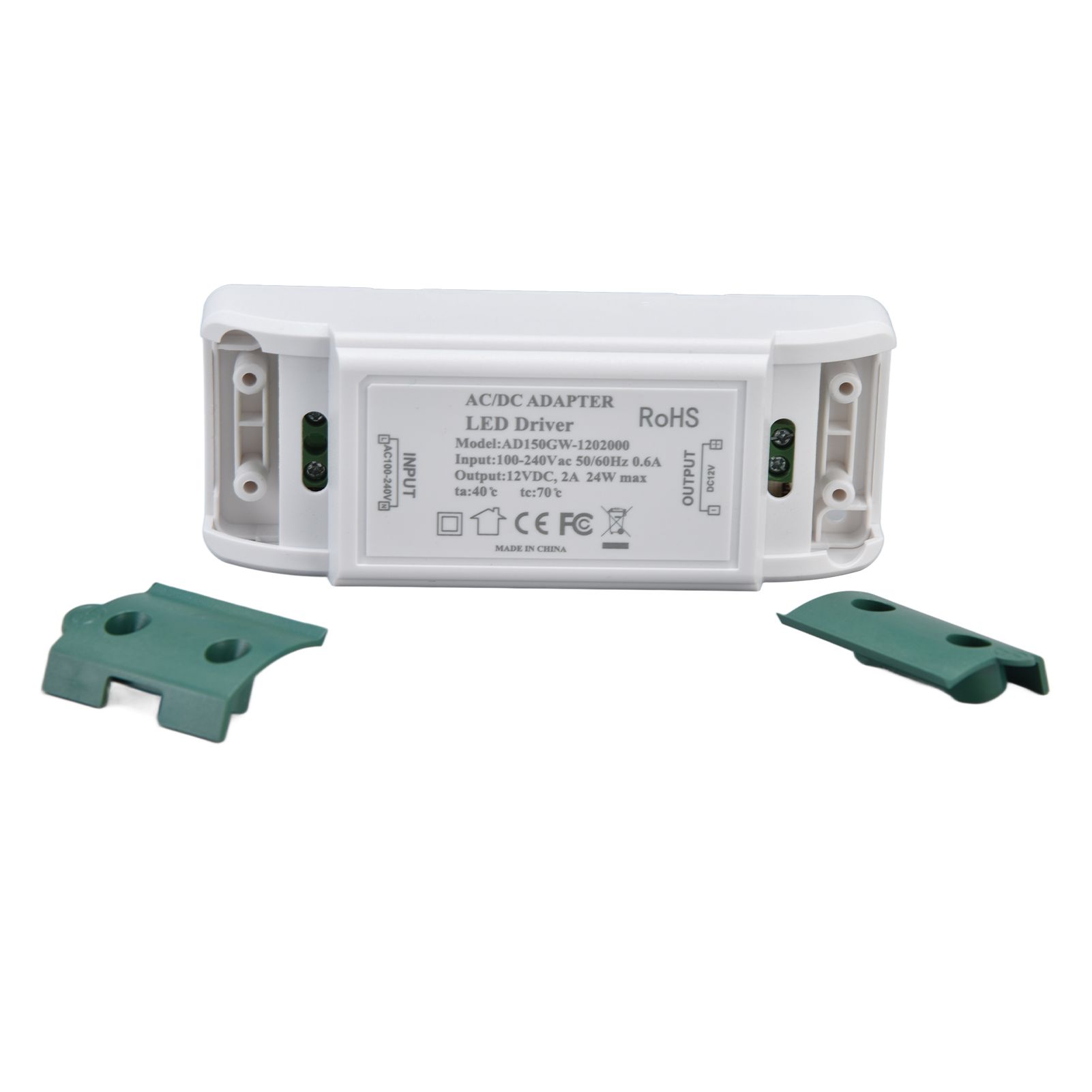 LED Driver 12V DC 24W 2A LED Power Transformer for LED Strip Light and Cabinet Light AC100‑240V - Image 4