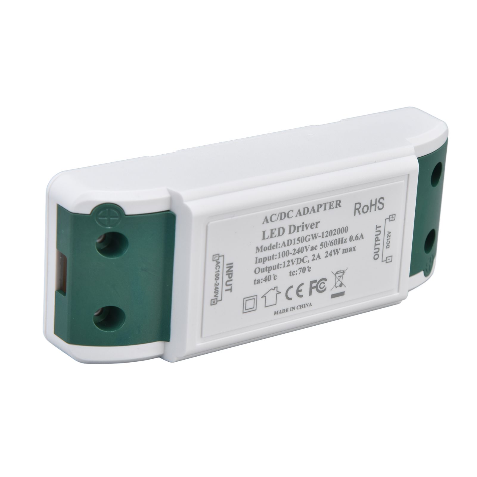 LED Driver 12V DC 24W 2A LED Power Transformer for LED Strip Light and Cabinet Light AC100‑240V - Image 5