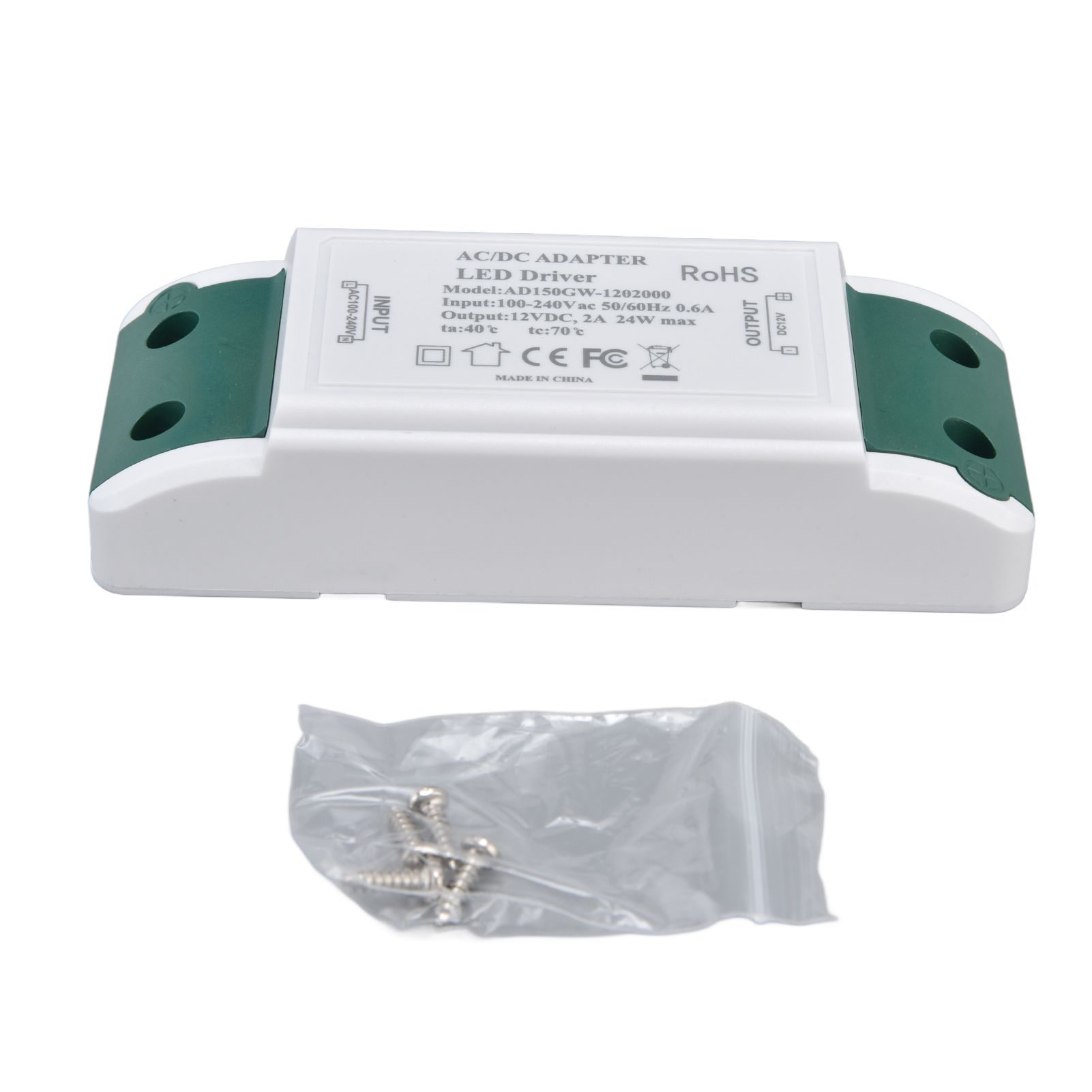 LED Driver 12V DC 24W 2A LED Power Transformer for LED Strip Light and Cabinet Light AC100‑240V - Image 8