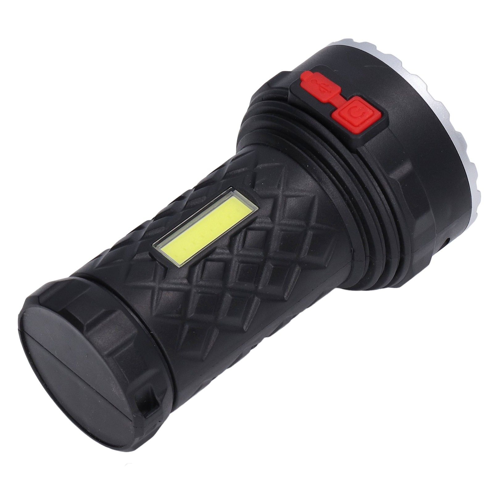 LED Flashlight High Brightness Four Lighting Modes Ergonomic Compact Portable USB Rechargeable Torch - Image 3