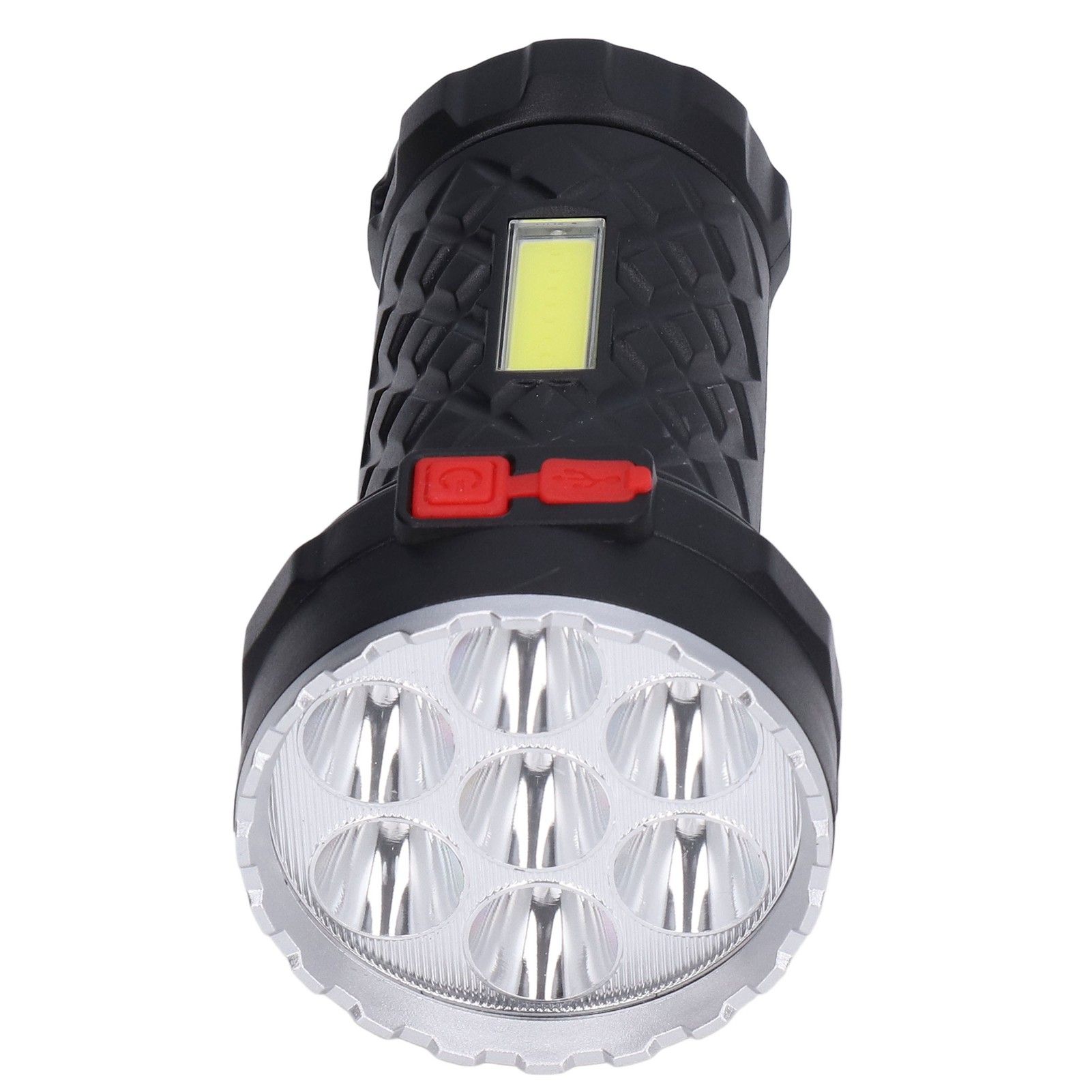LED Flashlight High Brightness Four Lighting Modes Ergonomic Compact Portable USB Rechargeable Torch - Image 6