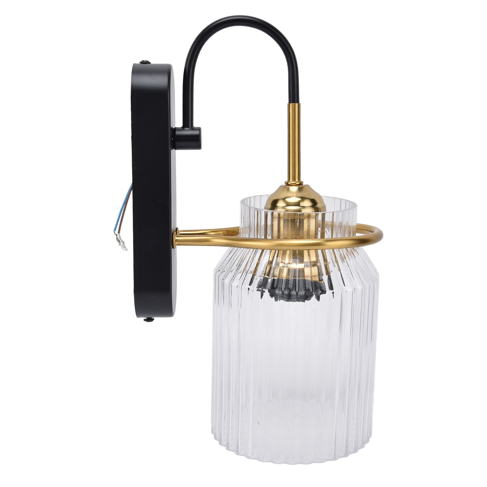 E26/E27 Wall Light Retro Glass Lampshade Wall Sconce Lamp for Bedroom Headboard Living Room110V‑240V - Image 4