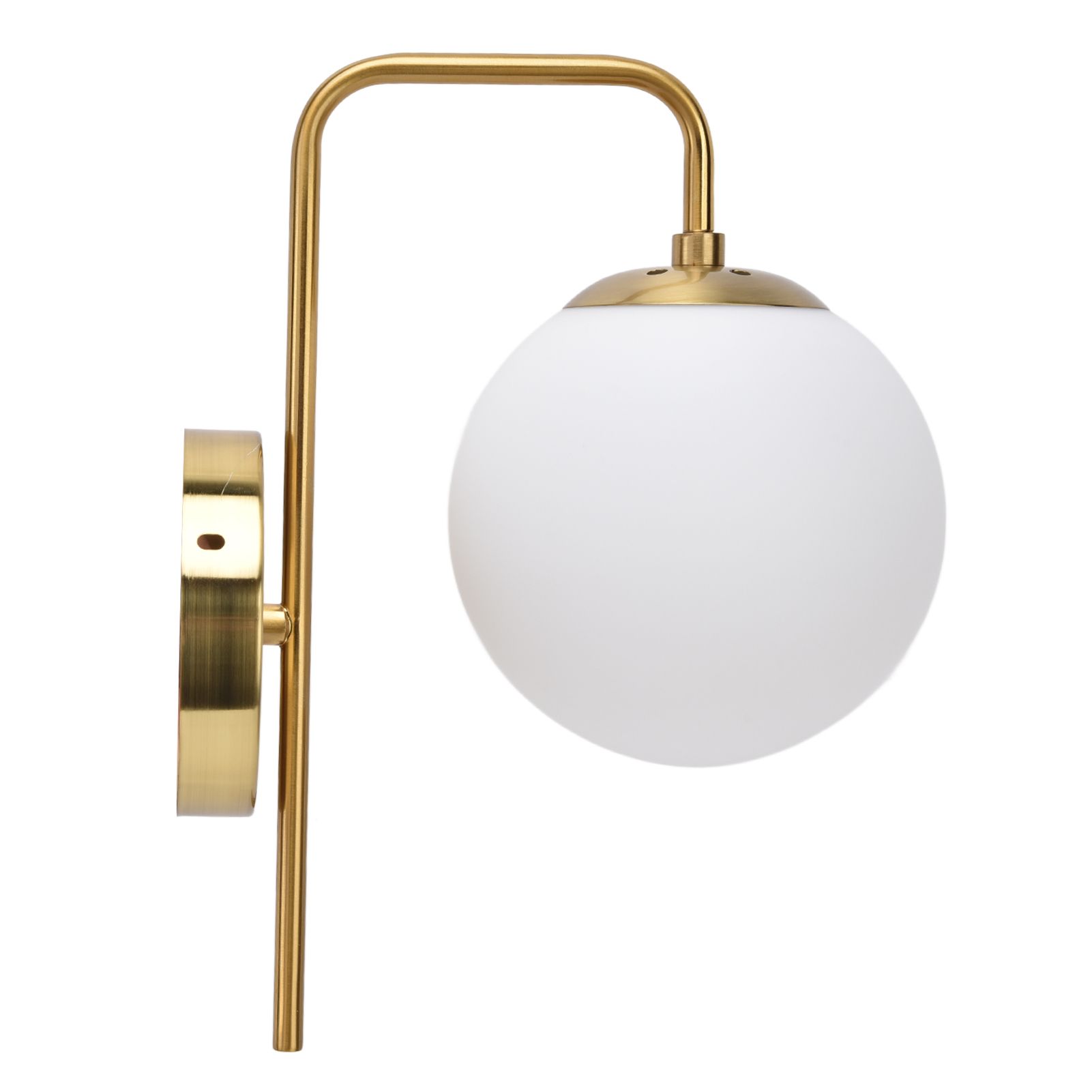 Nordic Modern E27 Glass Ball LED Wall Light Frosted Texture Round Bedroom Wall Lamp 110‑240V - Image 2