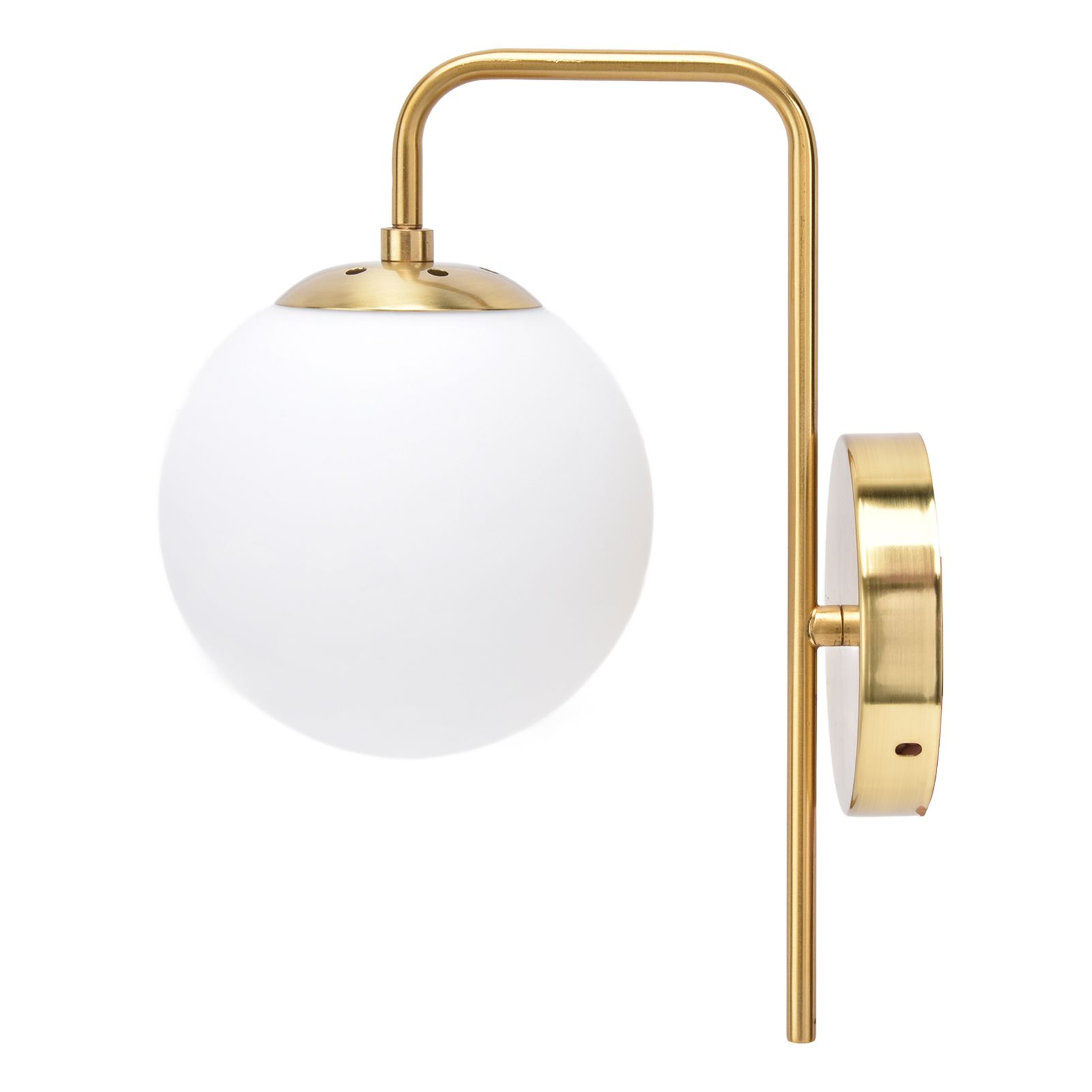 Nordic Modern E27 Glass Ball LED Wall Light Frosted Texture Round Bedroom Wall Lamp 110‑240V - Image 5