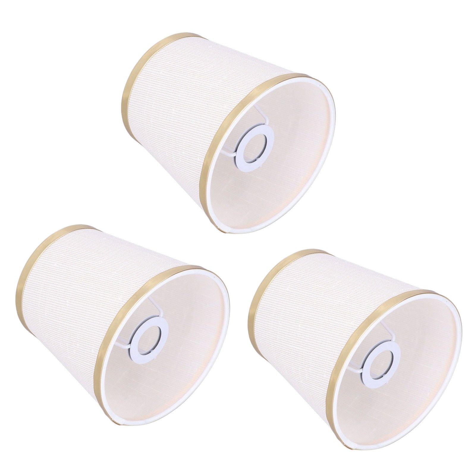 3PCS E14 Lampshade Barrel Shape Table Lamp Shade Meson Installation Fabric Bedroom Ceiling Lamp Shade - Image 3