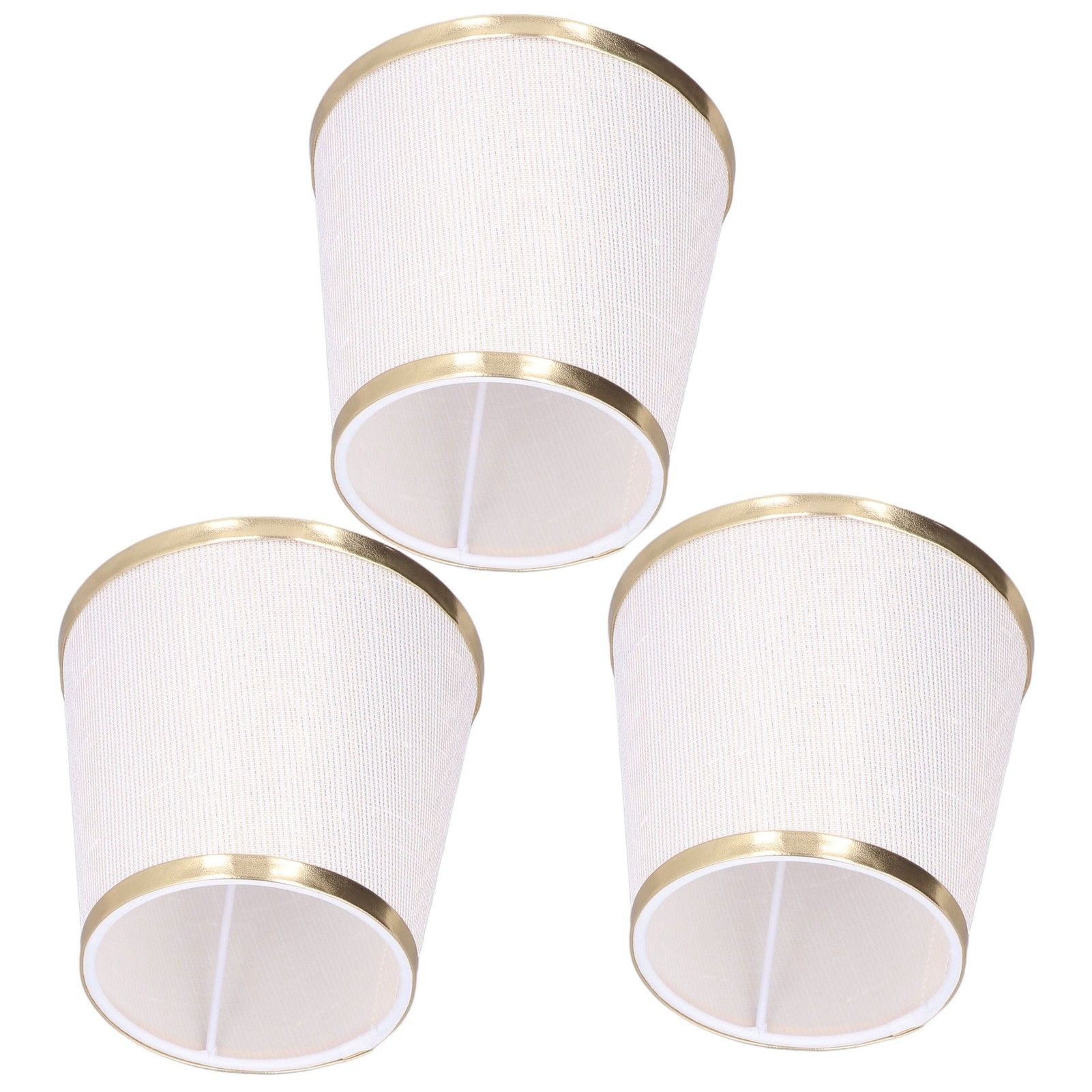 3PCS E14 Lampshade Barrel Shape Table Lamp Shade Meson Installation Fabric Bedroom Ceiling Lamp Shade - Image 4