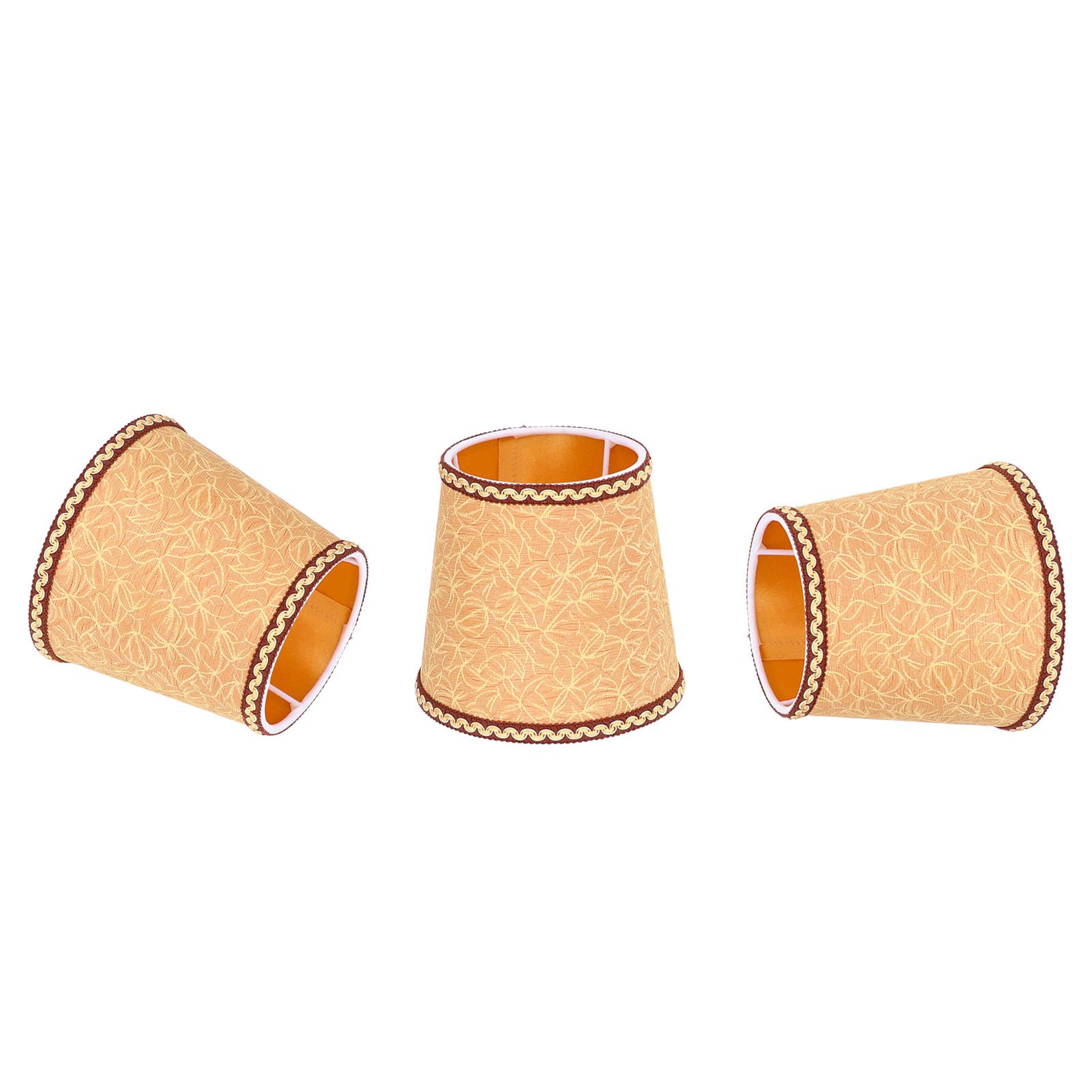 3Pcs Fabric Lampshade High Light Transmittance Perfect Edging Interventional Installation Safety Design Table Lamp Shade - Image 3