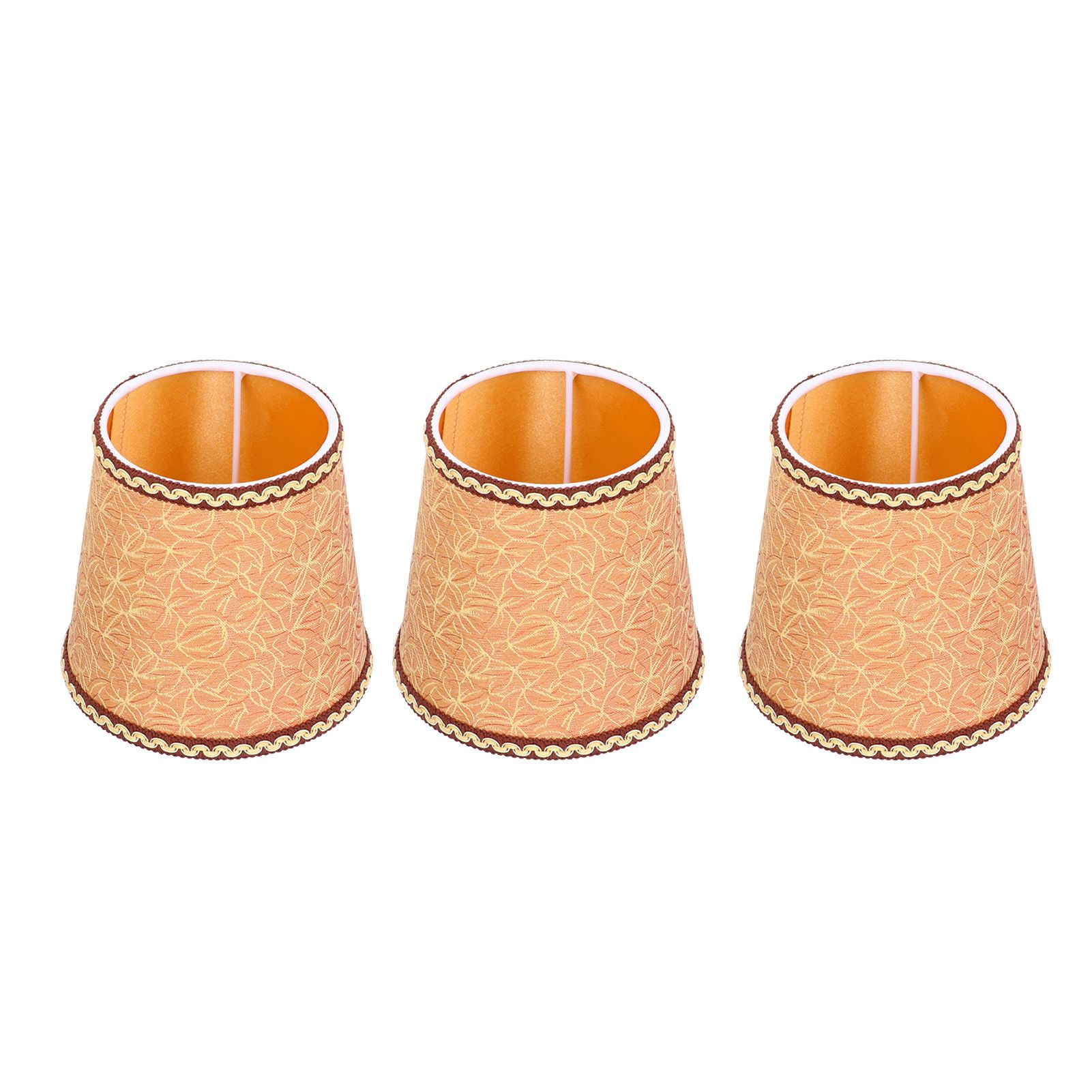 3Pcs Fabric Lampshade High Light Transmittance Perfect Edging Interventional Installation Safety Design Table Lamp Shade - Image 6