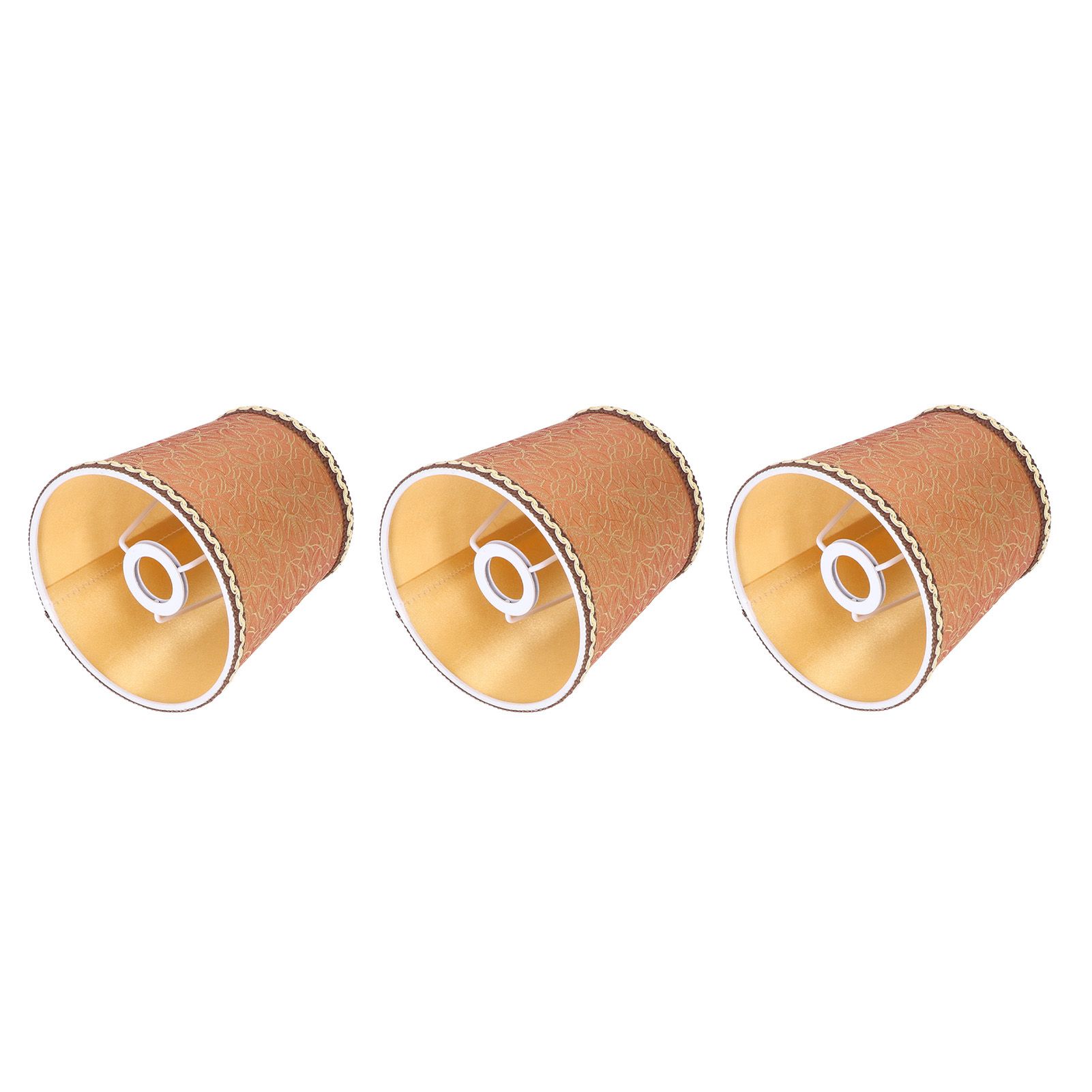 3Pcs Fabric Lampshade High Light Transmittance Perfect Edging Interventional Installation Safety Design Table Lamp Shade - Image 7