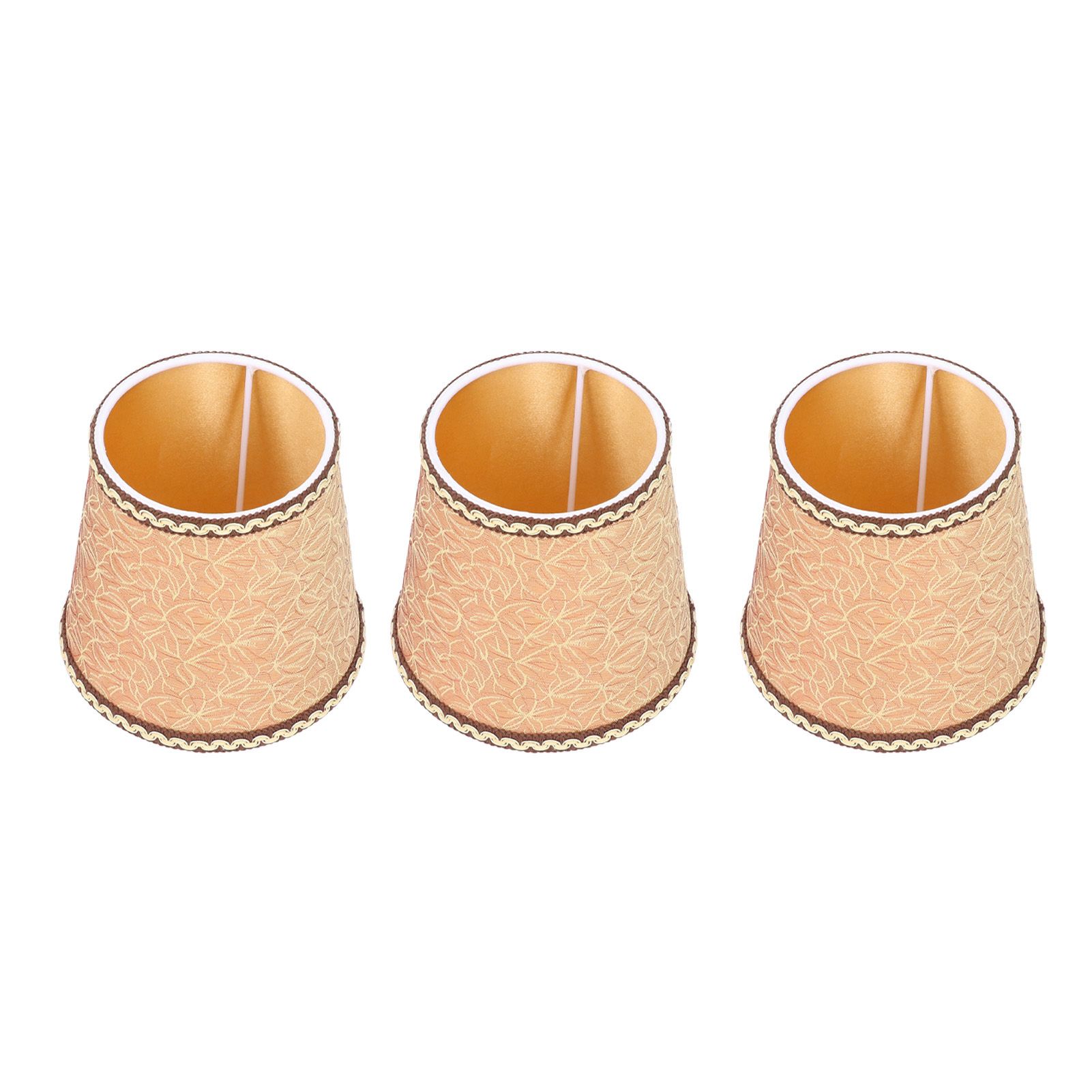 3Pcs Fabric Lampshade High Light Transmittance Perfect Edging Interventional Installation Safety Design Table Lamp Shade - Image 8