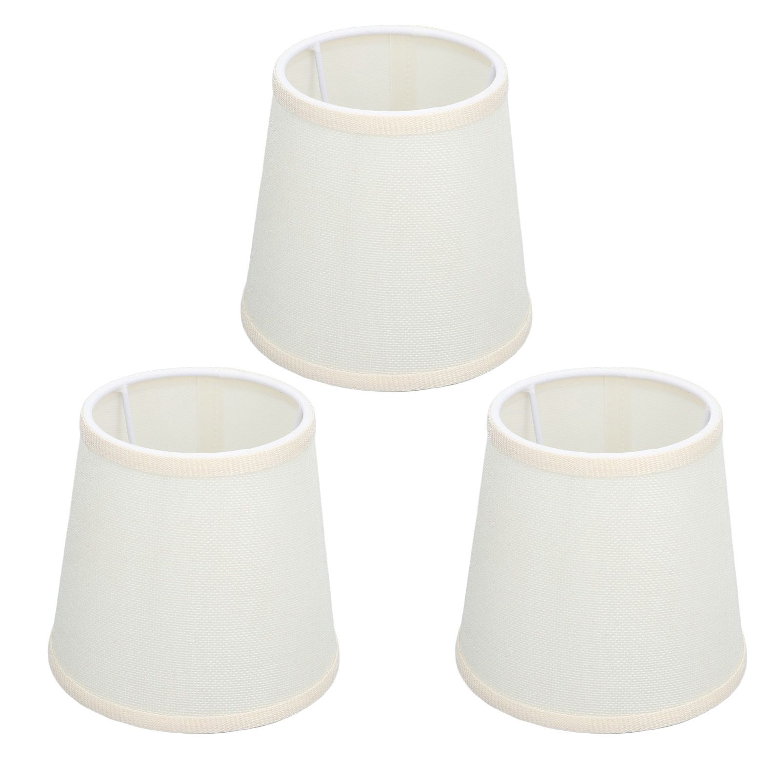 3Pcs Table Lampshade Hand Crafted High Transmittance Soft Cloth Highly Durable Safe Design Small Lamp Shades - Image 2