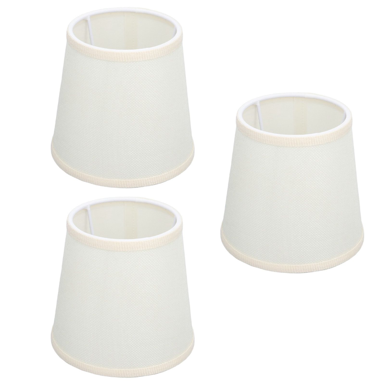 3Pcs Table Lampshade Hand Crafted High Transmittance Soft Cloth Highly Durable Safe Design Small Lamp Shades - Image 3