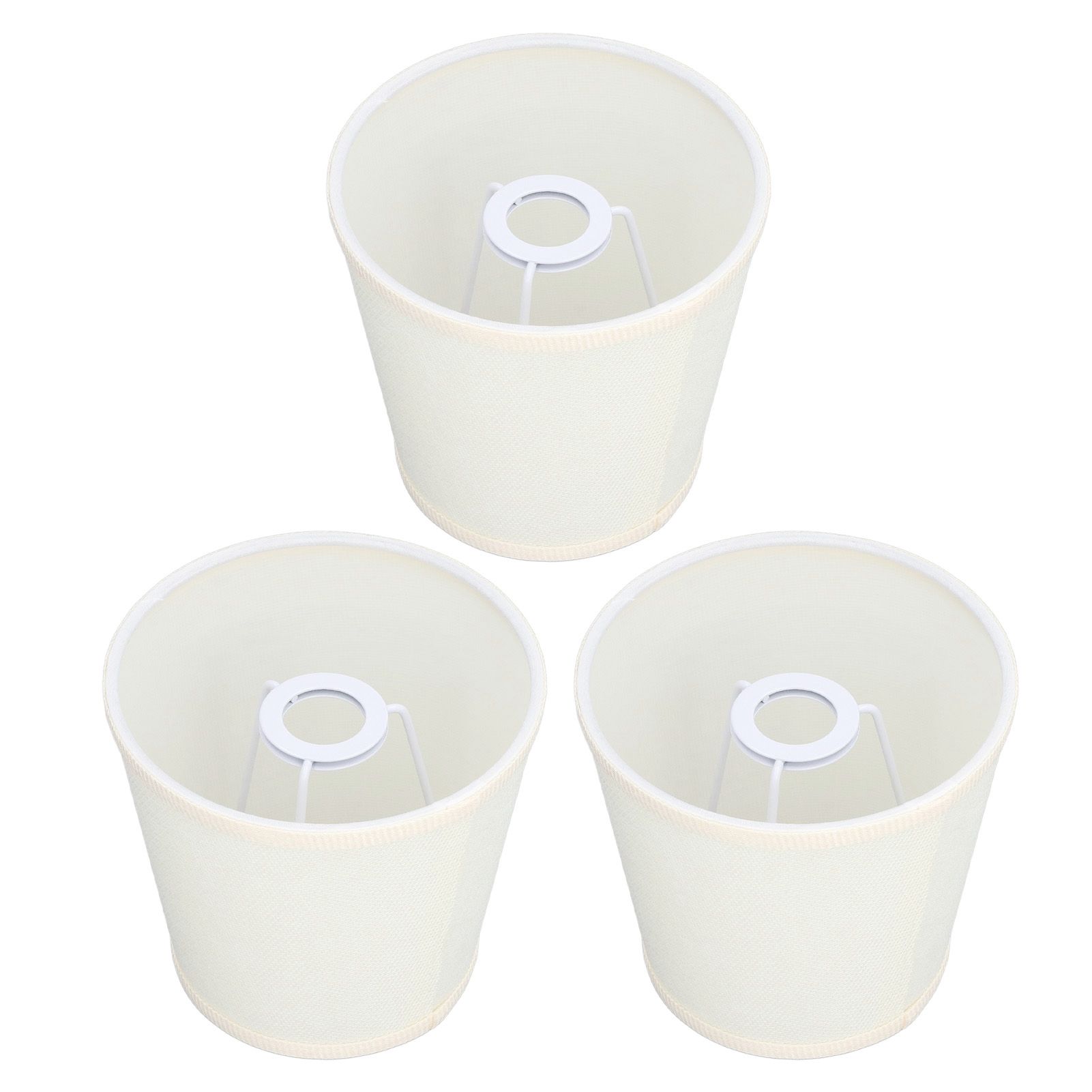 3Pcs Table Lampshade Hand Crafted High Transmittance Soft Cloth Highly Durable Safe Design Small Lamp Shades - Image 5